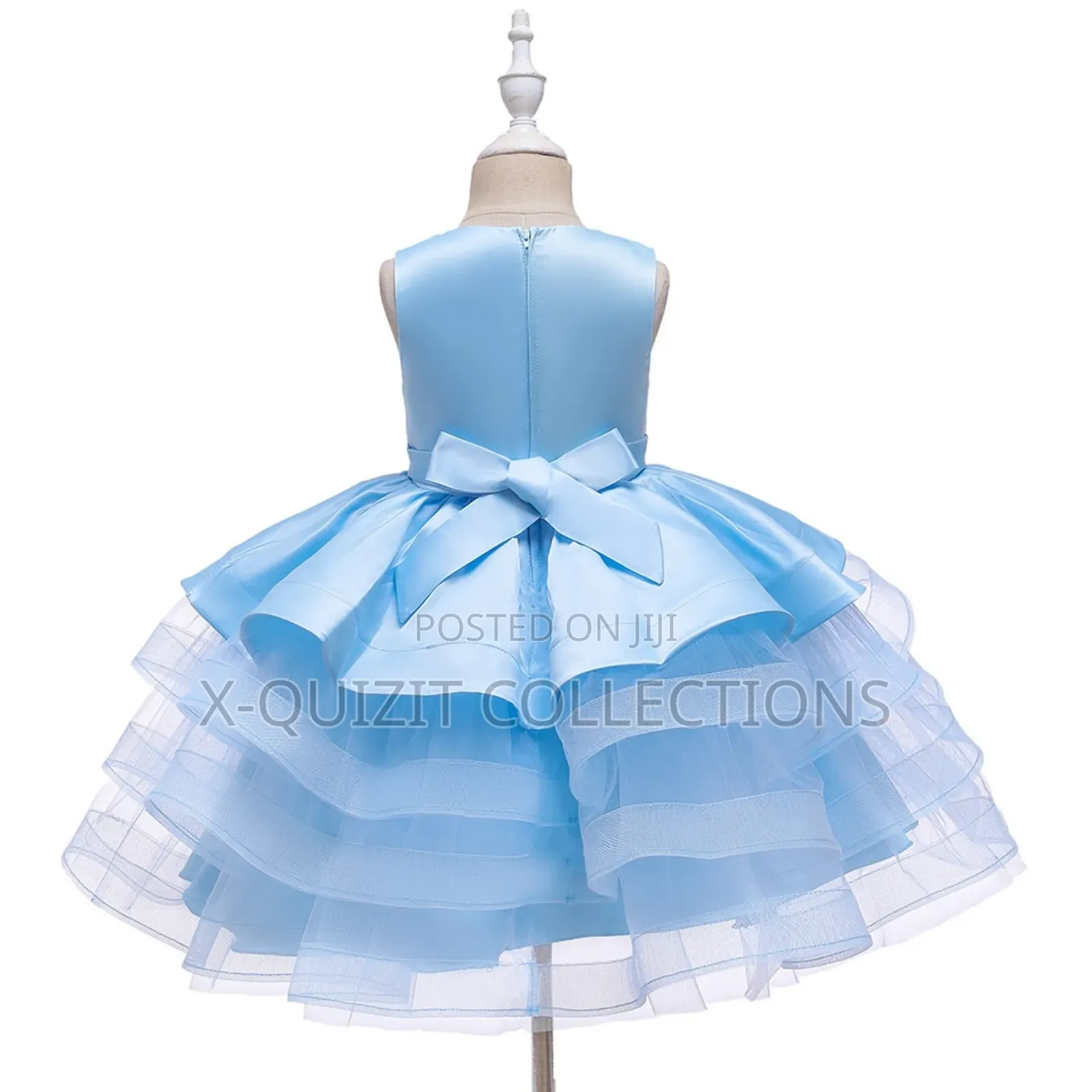 Beautiful 3d Floral Applique Dress (5y-7y)