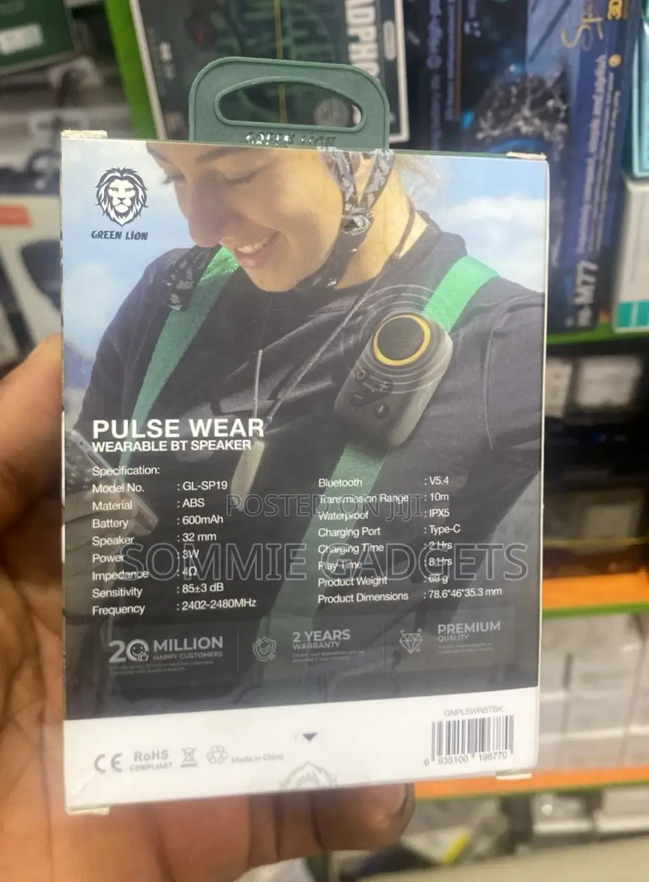 Green Lion Wearable Speaker