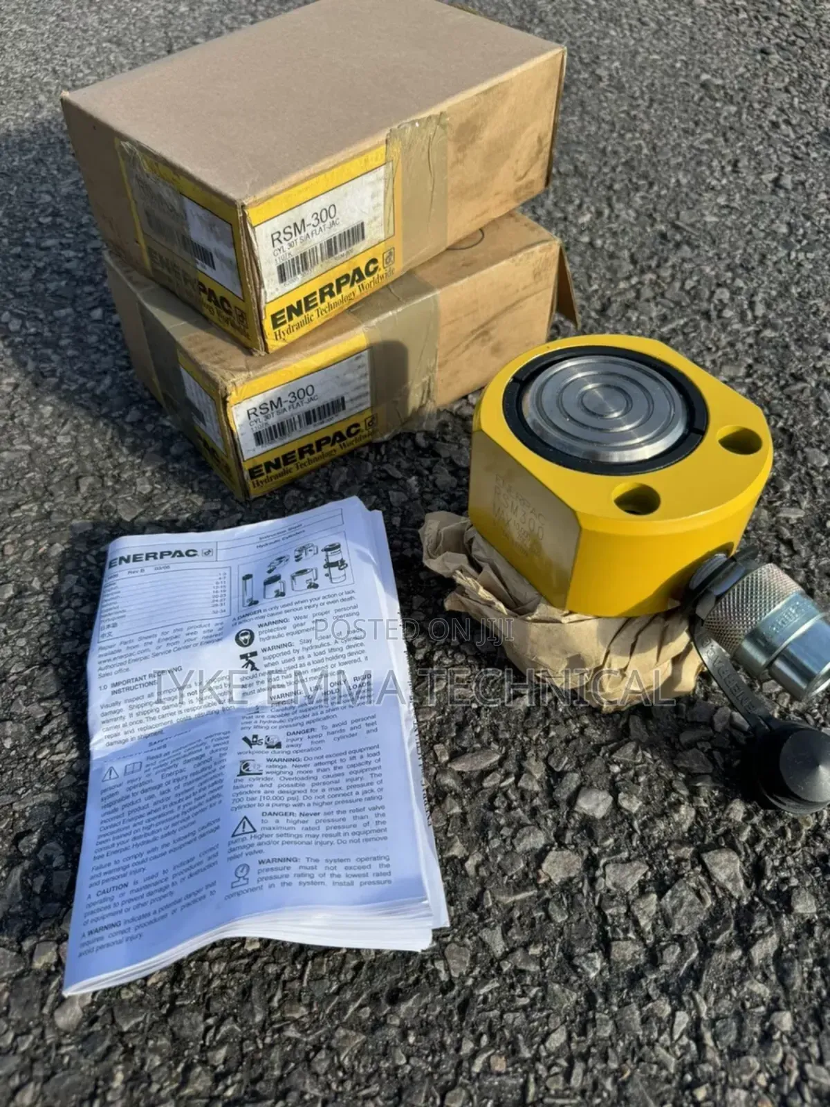 Enerpac RSM-300 Hydraulic Cylinder Jack 30 Ton Flat Jac