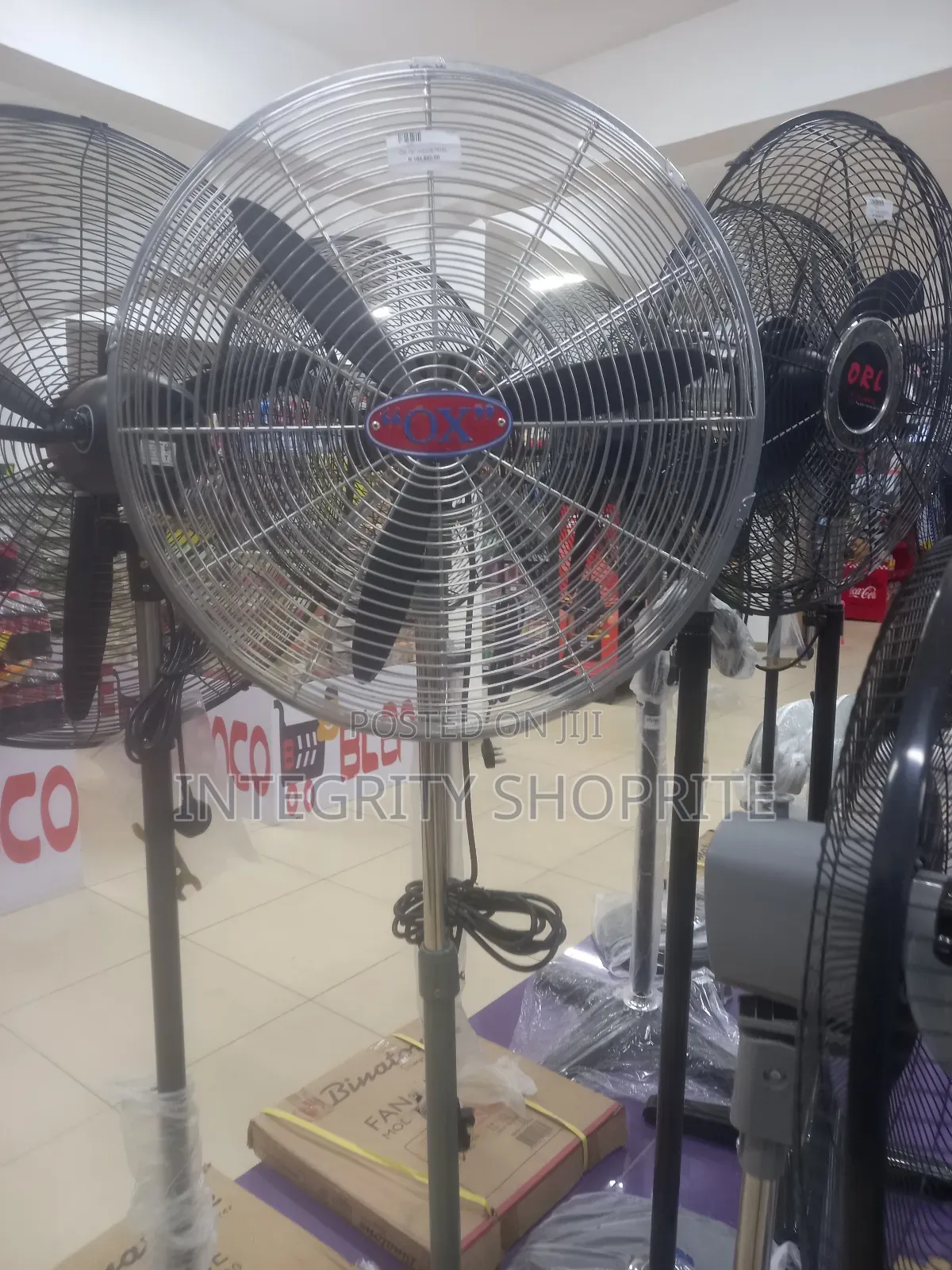 Ox 18" Industrial Standing Fan-18 Inches Tall