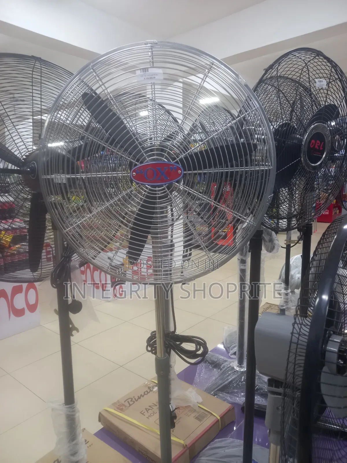 Ox 18" Industrial Standing Fan-18 Inches Tall