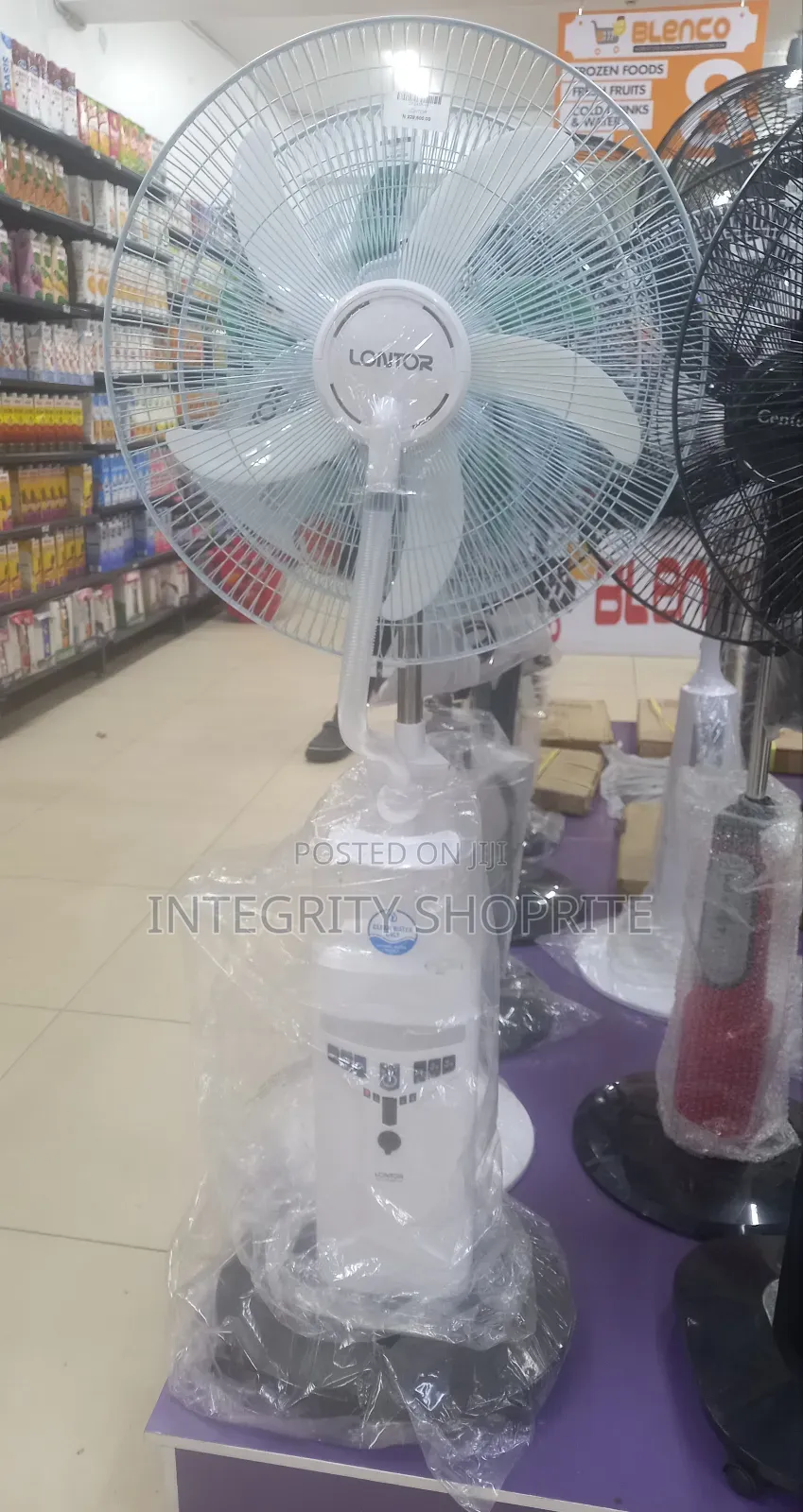 Rechargeable Water Mist Fan With Remote and Usb Socket