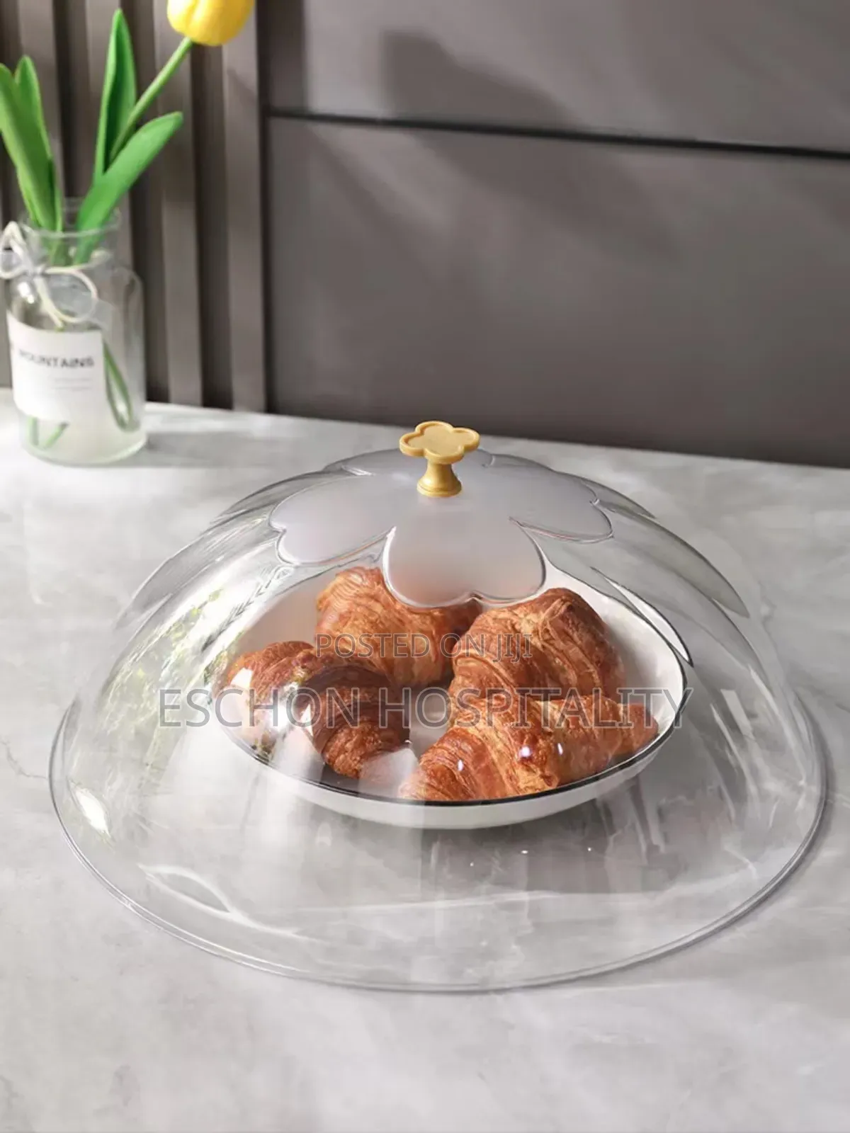 Quality Transparent Food Plate Cover With Tray