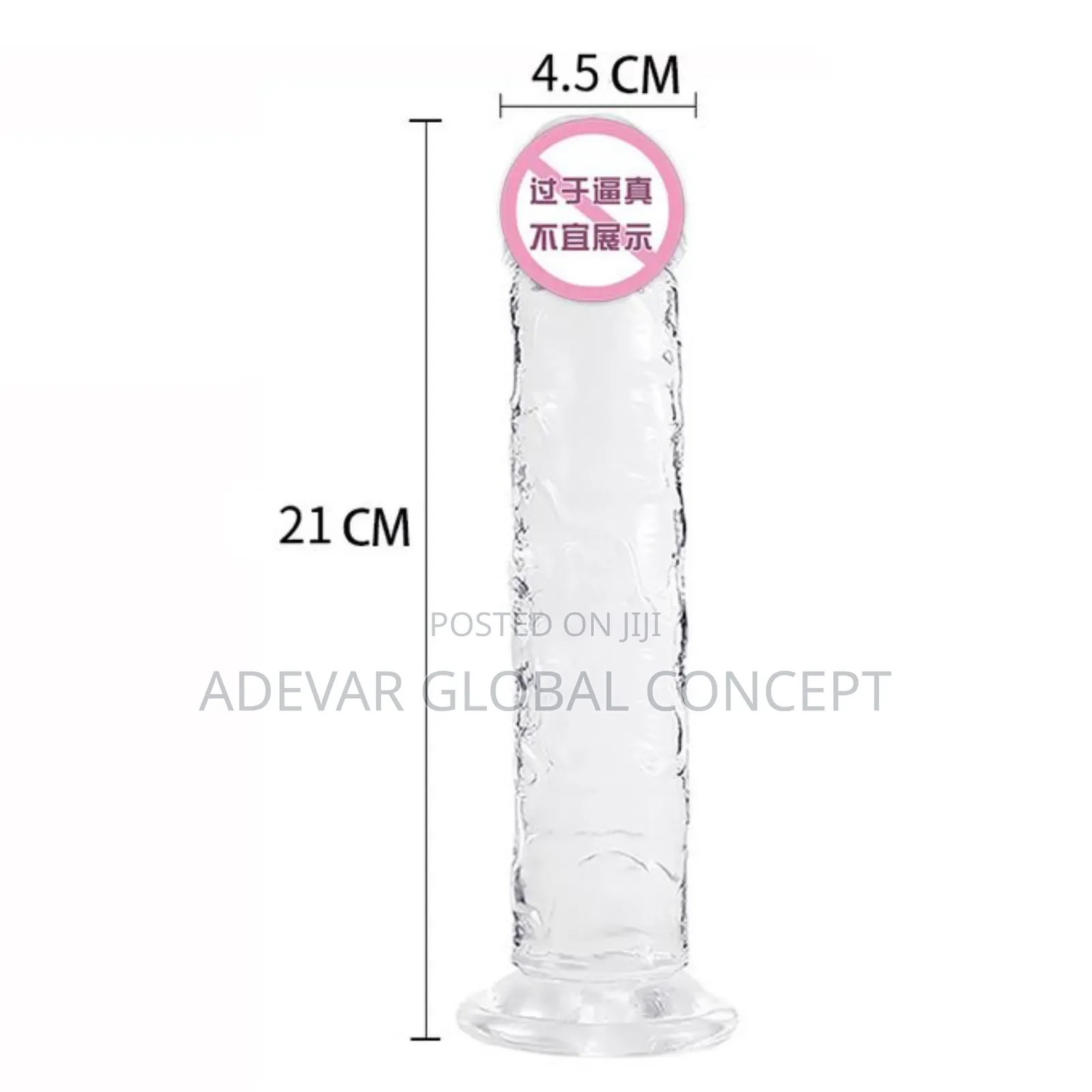 Transparent Realistic Dildo Sex Toys With Suction Cup
