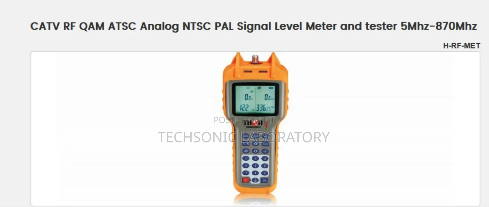 Thor Broadcast H-Rf-Met Catv/Rf Meter