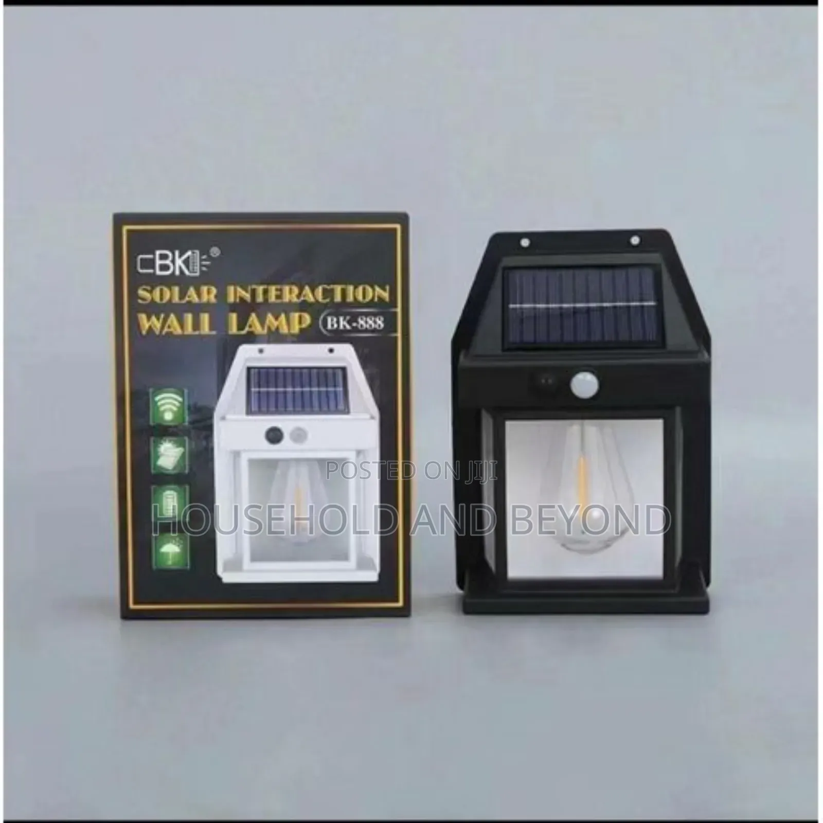 Motion Sensor Solar Outdoor Wall Lamp