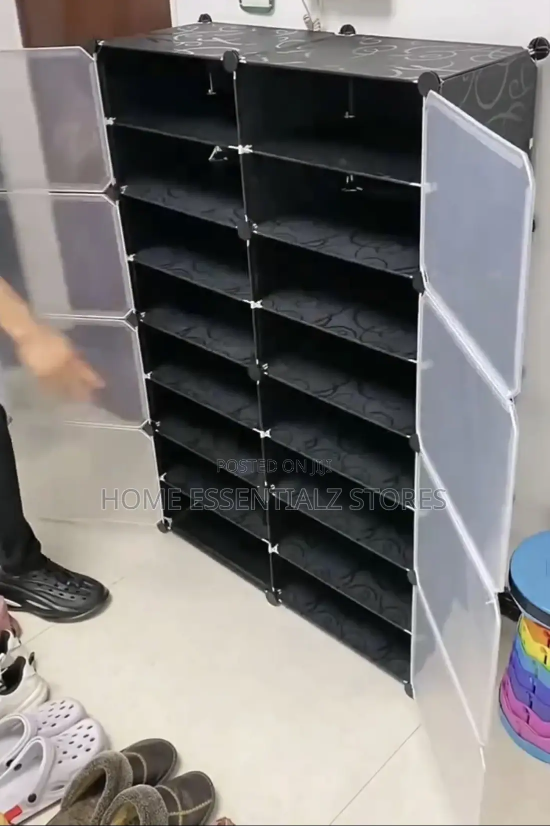 Shoes Rack With Cover - Dust Proof Shoes Organizer