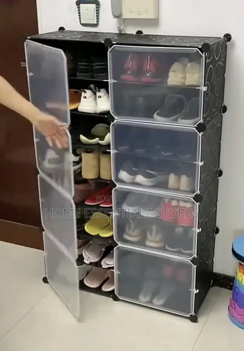 Shoes Rack With Cover - Dust Proof Shoes Organizer