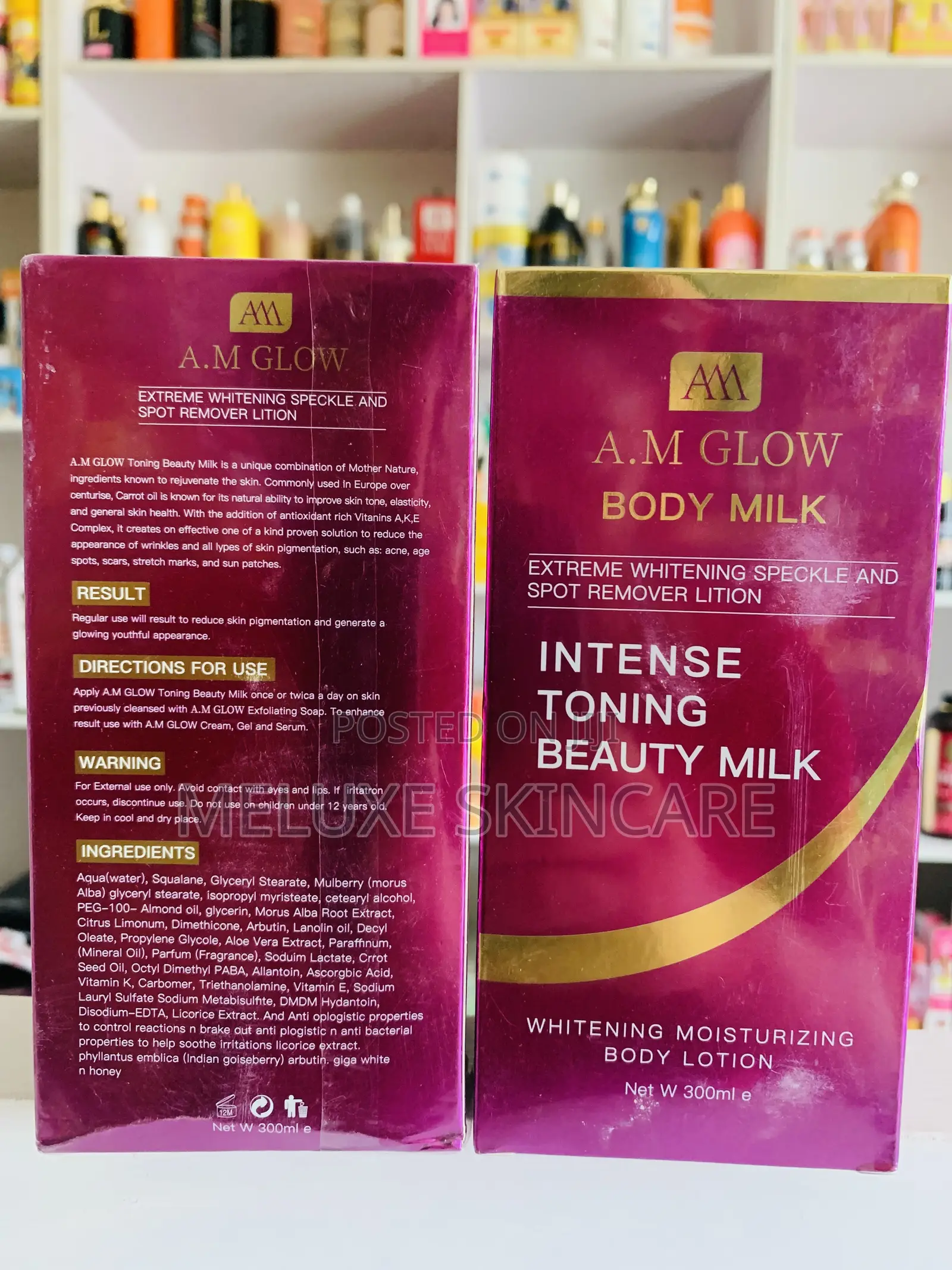 A.M Glow Intense Toning Body Milk