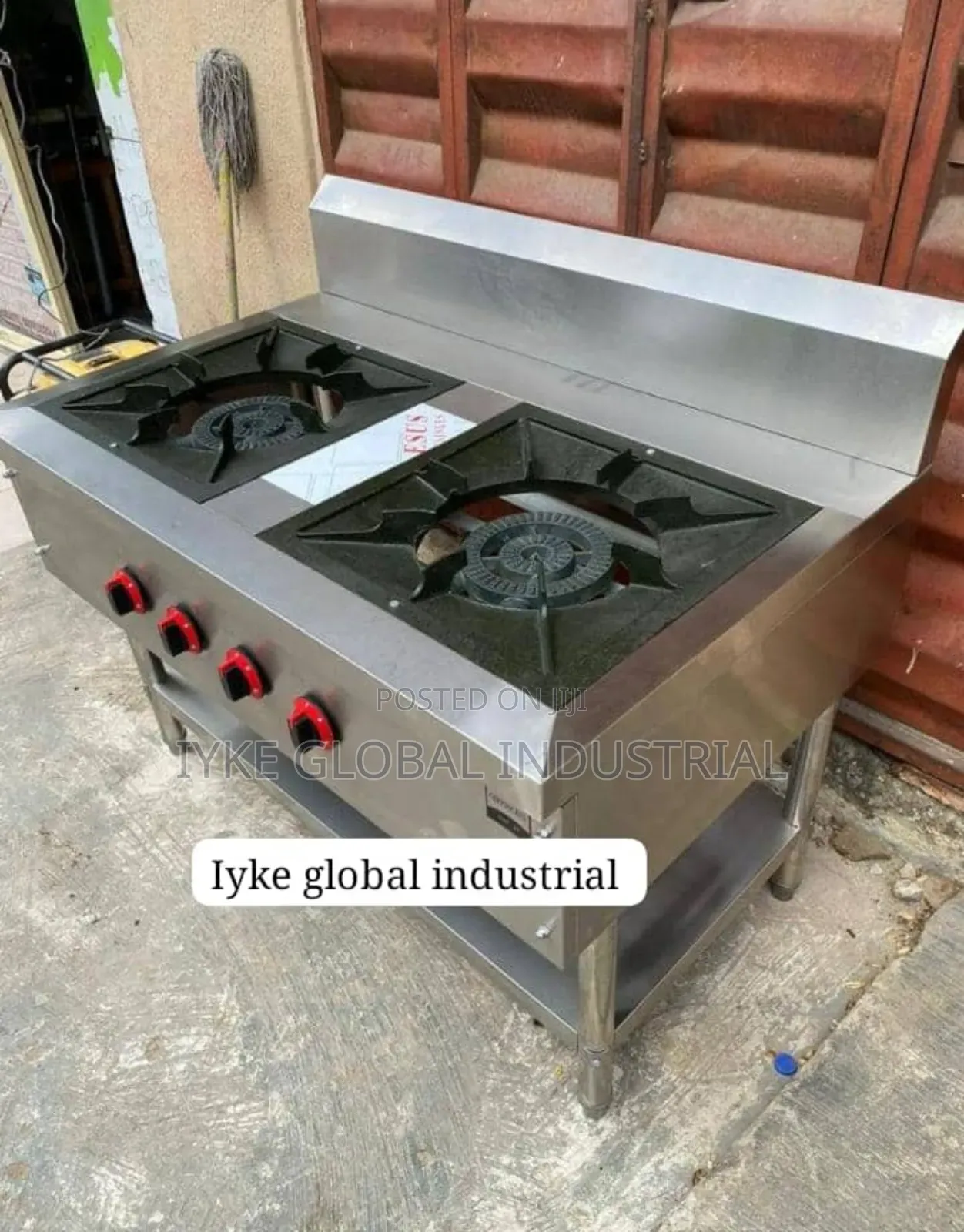 2 Burner Standing Industrial Gas Cooker