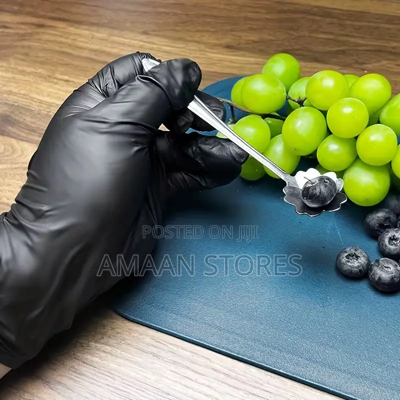 100pcs Black Nitrile Gloves