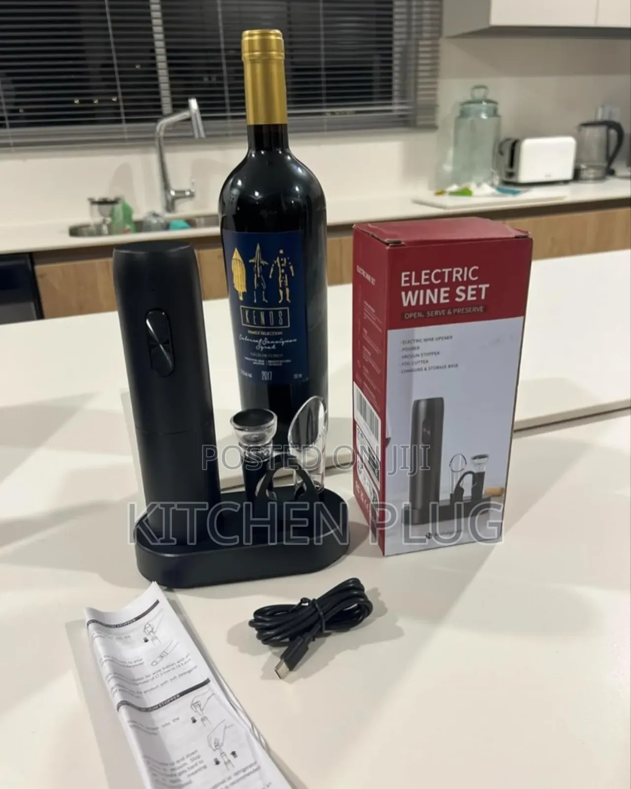 Electric Wine Opener Set