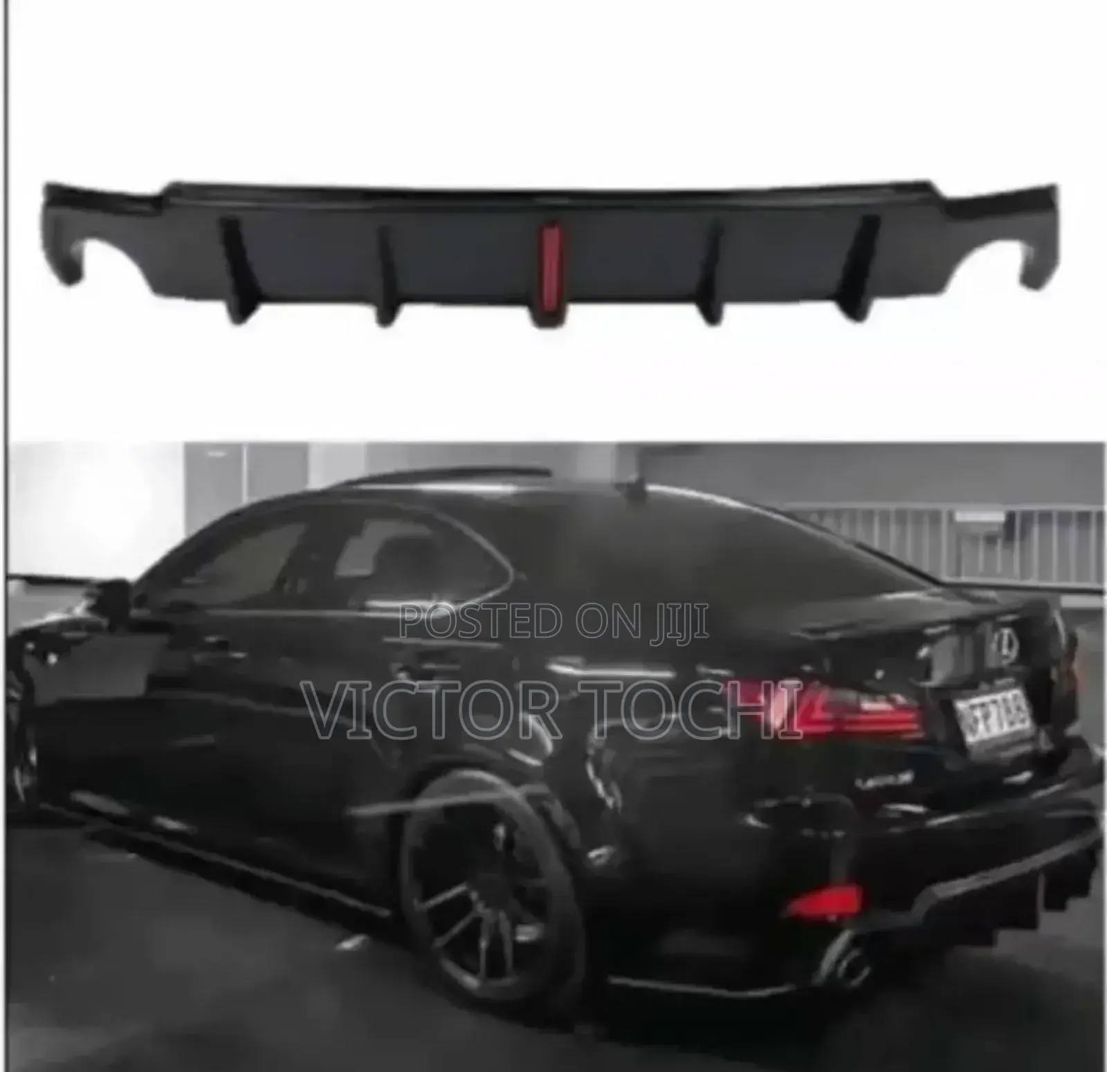 Is250 Back Bumper Diffuser With Warning Light