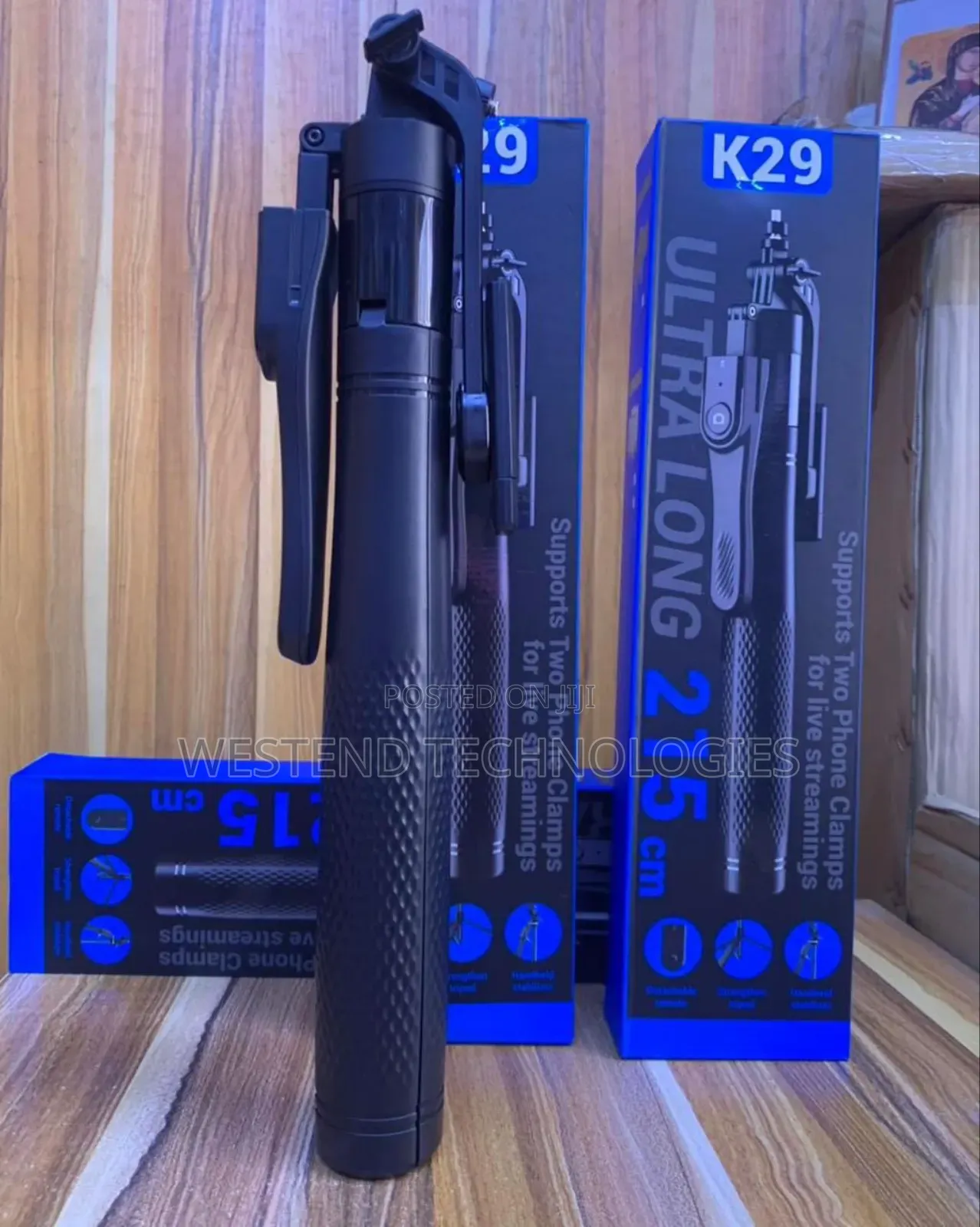 Ultra Long Selfie Tripod 2.1m Height 7 Feet With Remote
