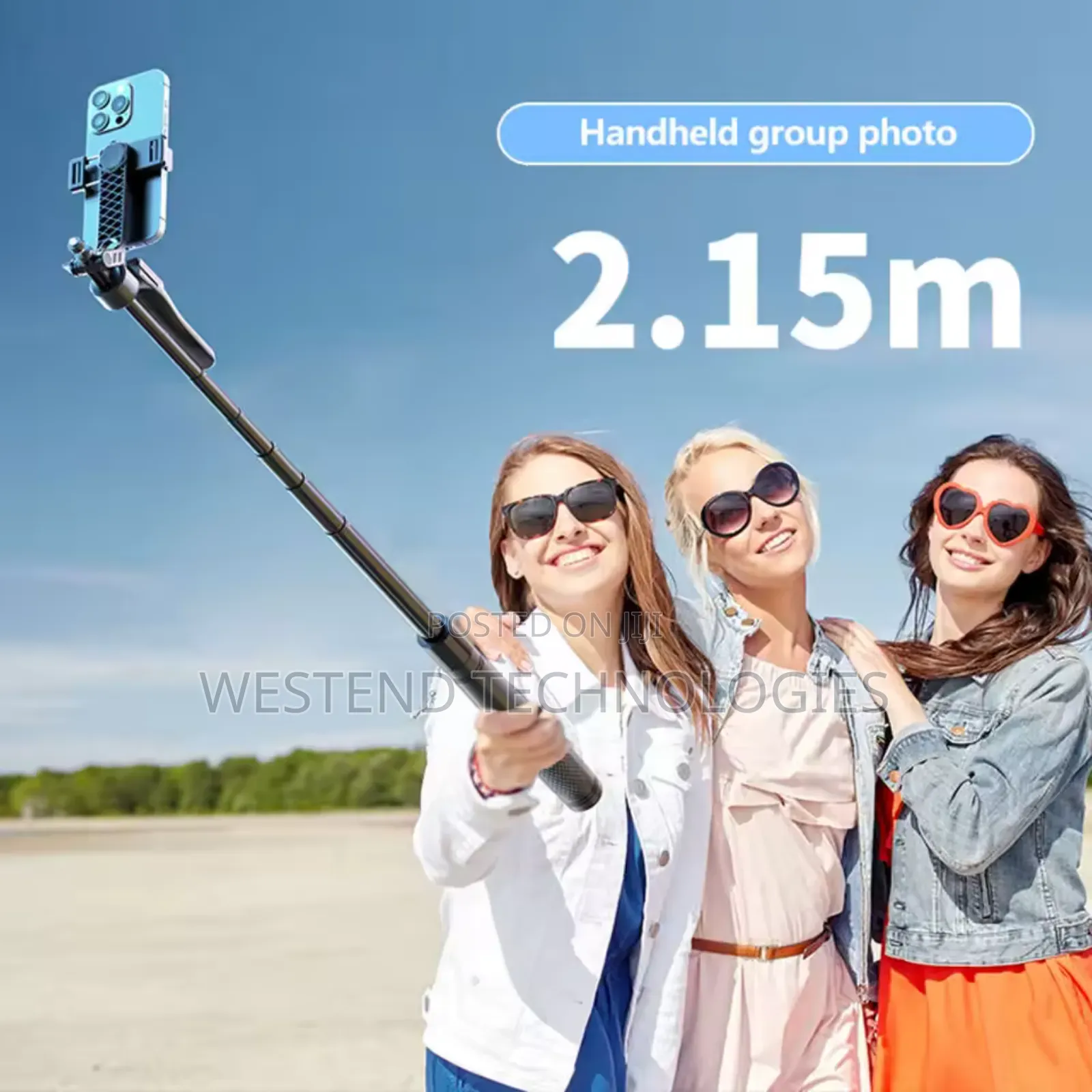 Ultra Long Selfie Tripod 2.1m Height 7 Feet With Remote