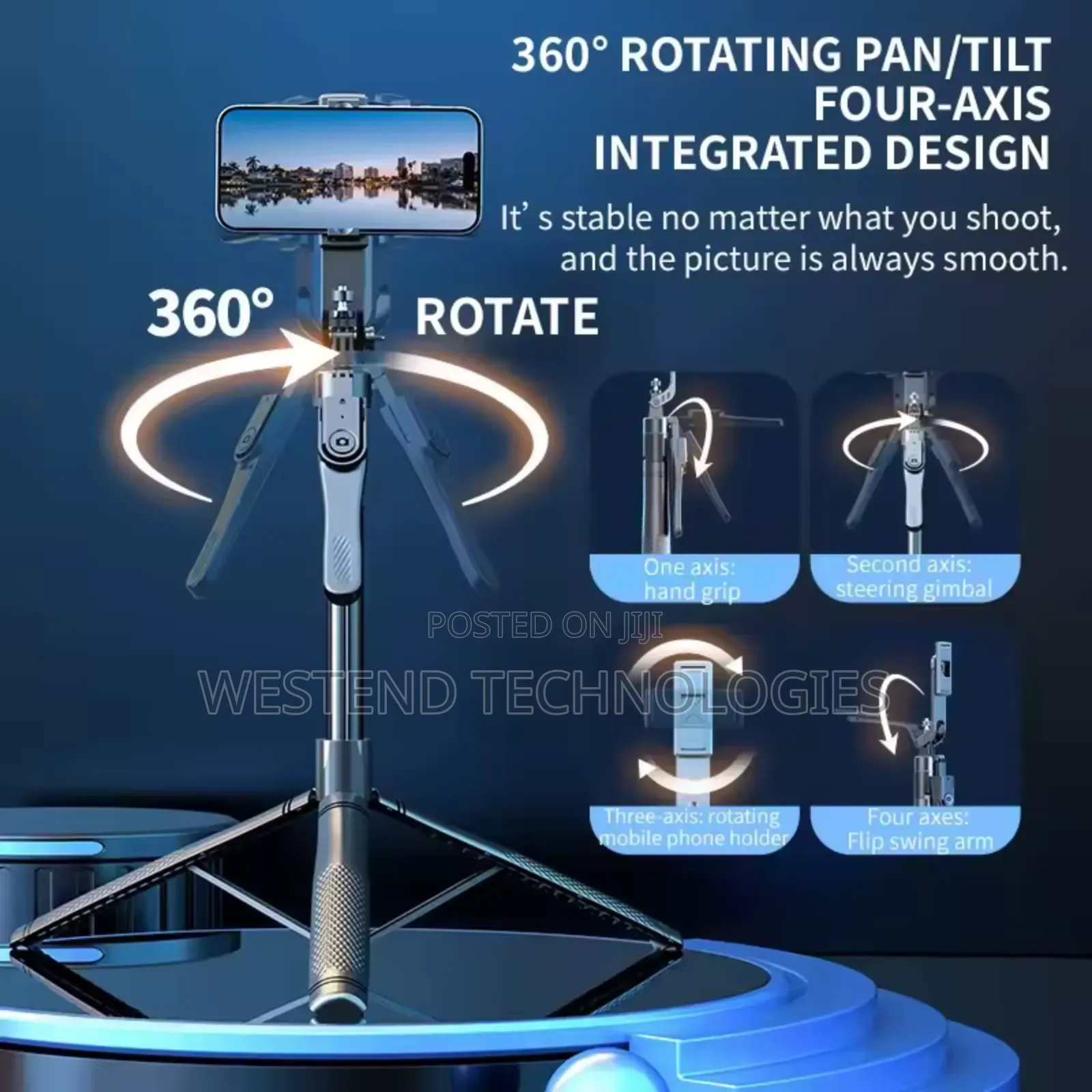 Ultra Long Selfie Tripod 2.1m Height 7 Feet With Remote
