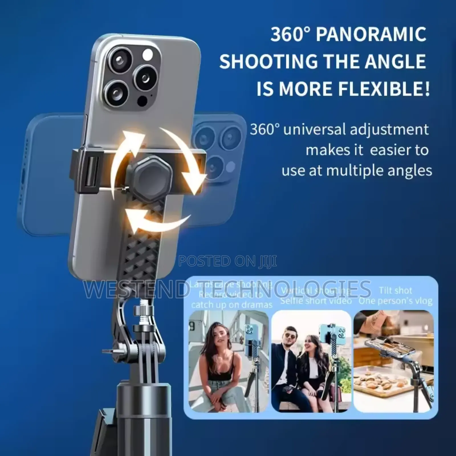 Ultra Long Selfie Tripod 2.1m Height 7 Feet With Remote