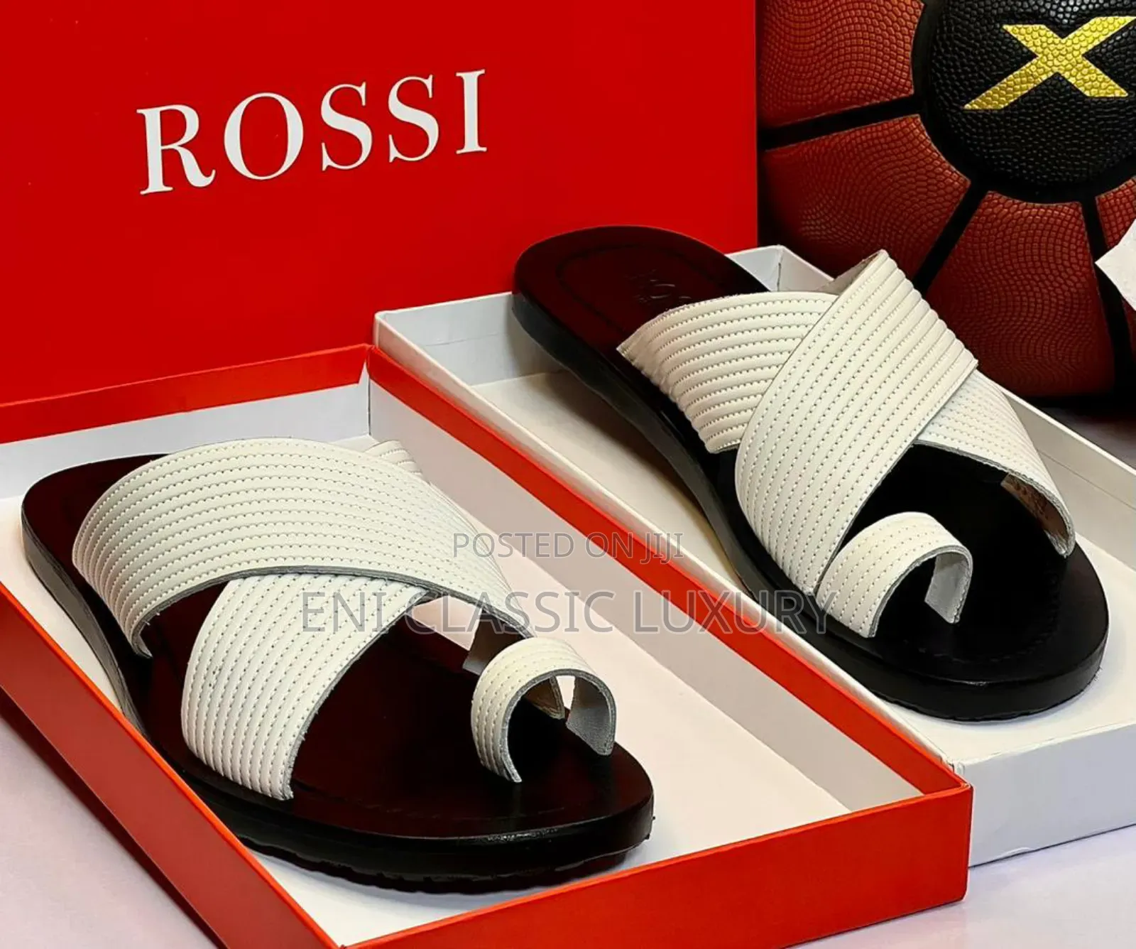 Pure Quality Luxury Leather Slippers Rossi Well Branded