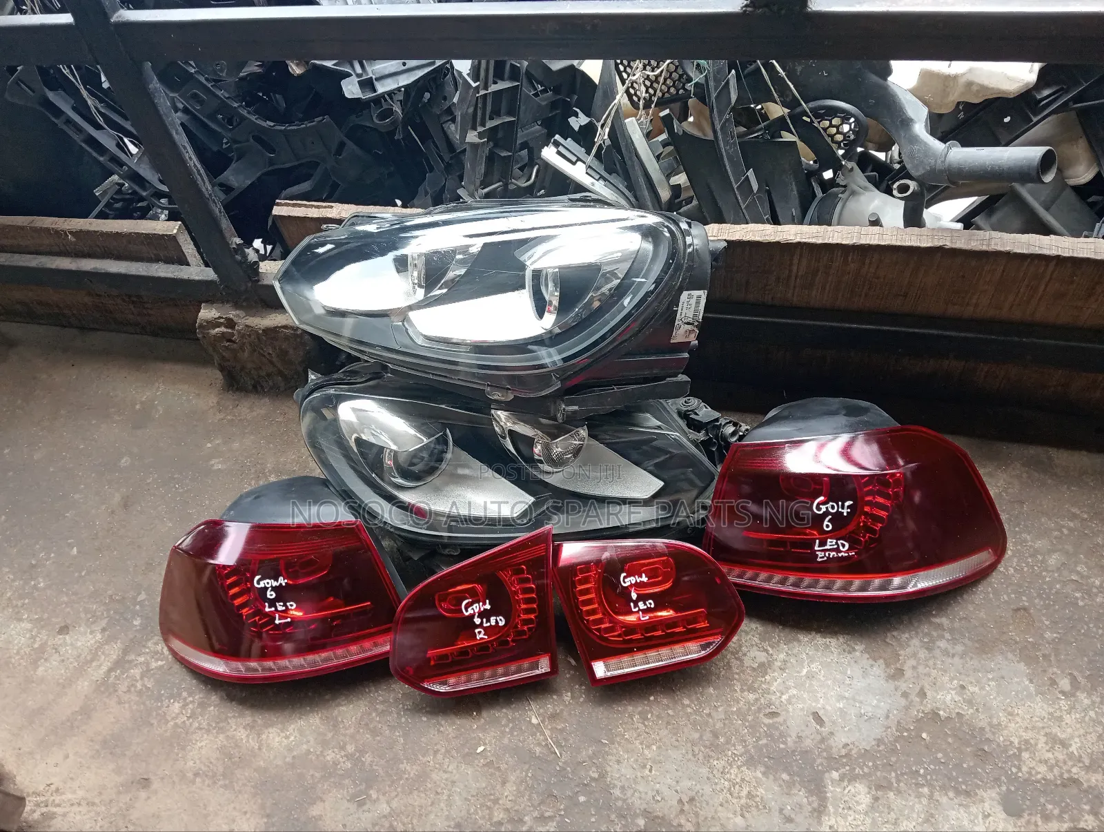 Set Of Full Light And Rear Light Golf 6 2013