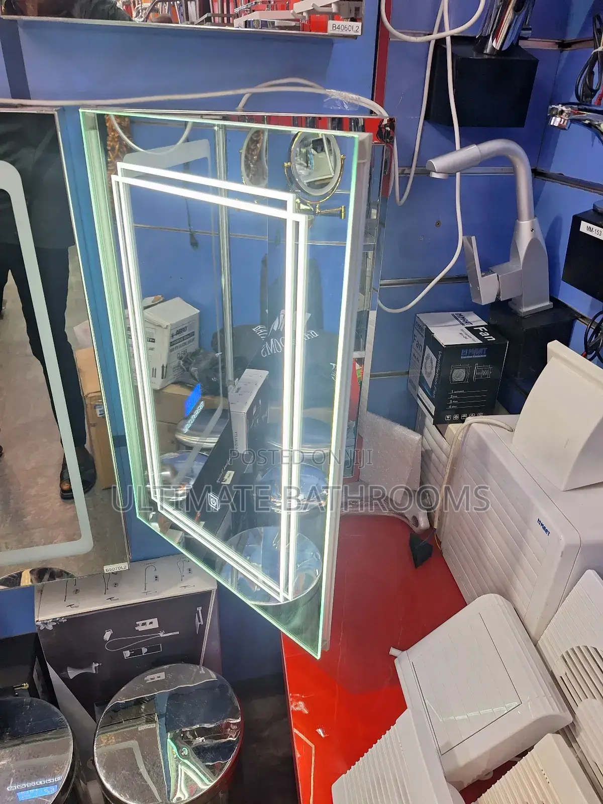 5060 Stainless Steel Cabinet Mirror With Light