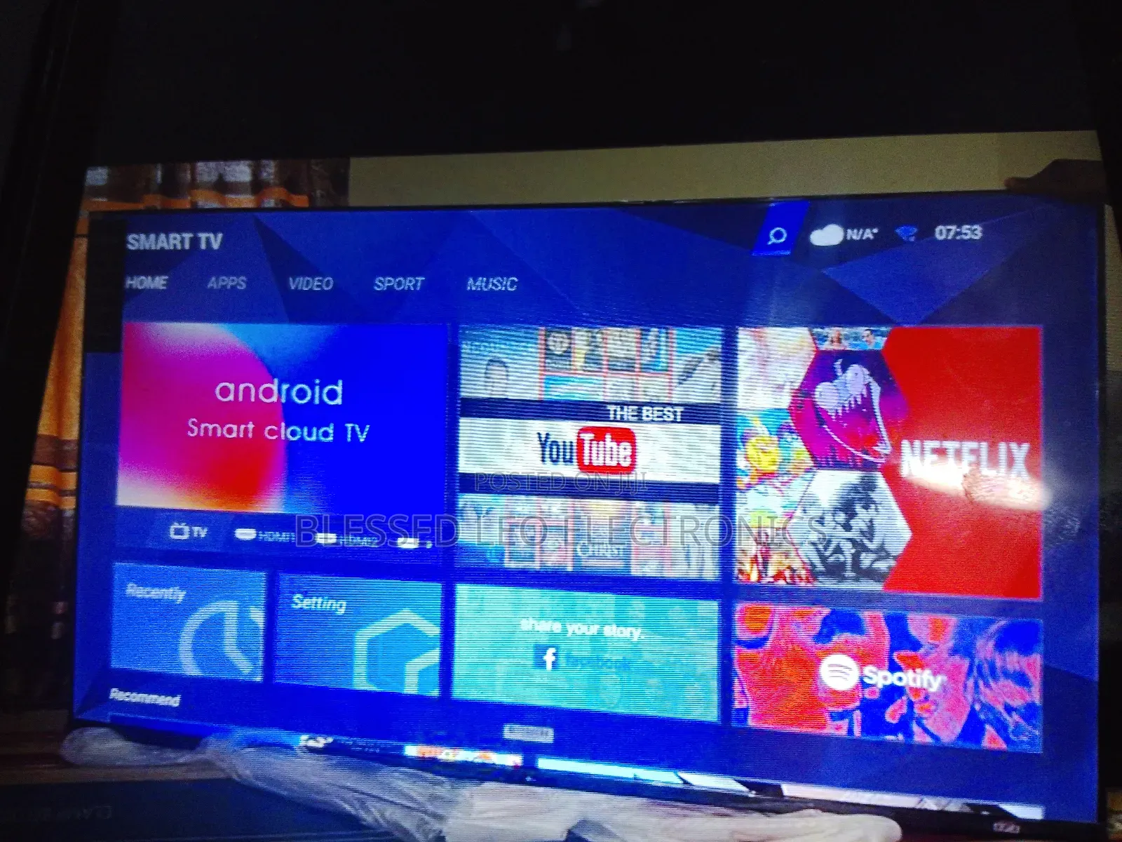65 Inches With Inbuld Bluetooth Netflix Wifi Facebook