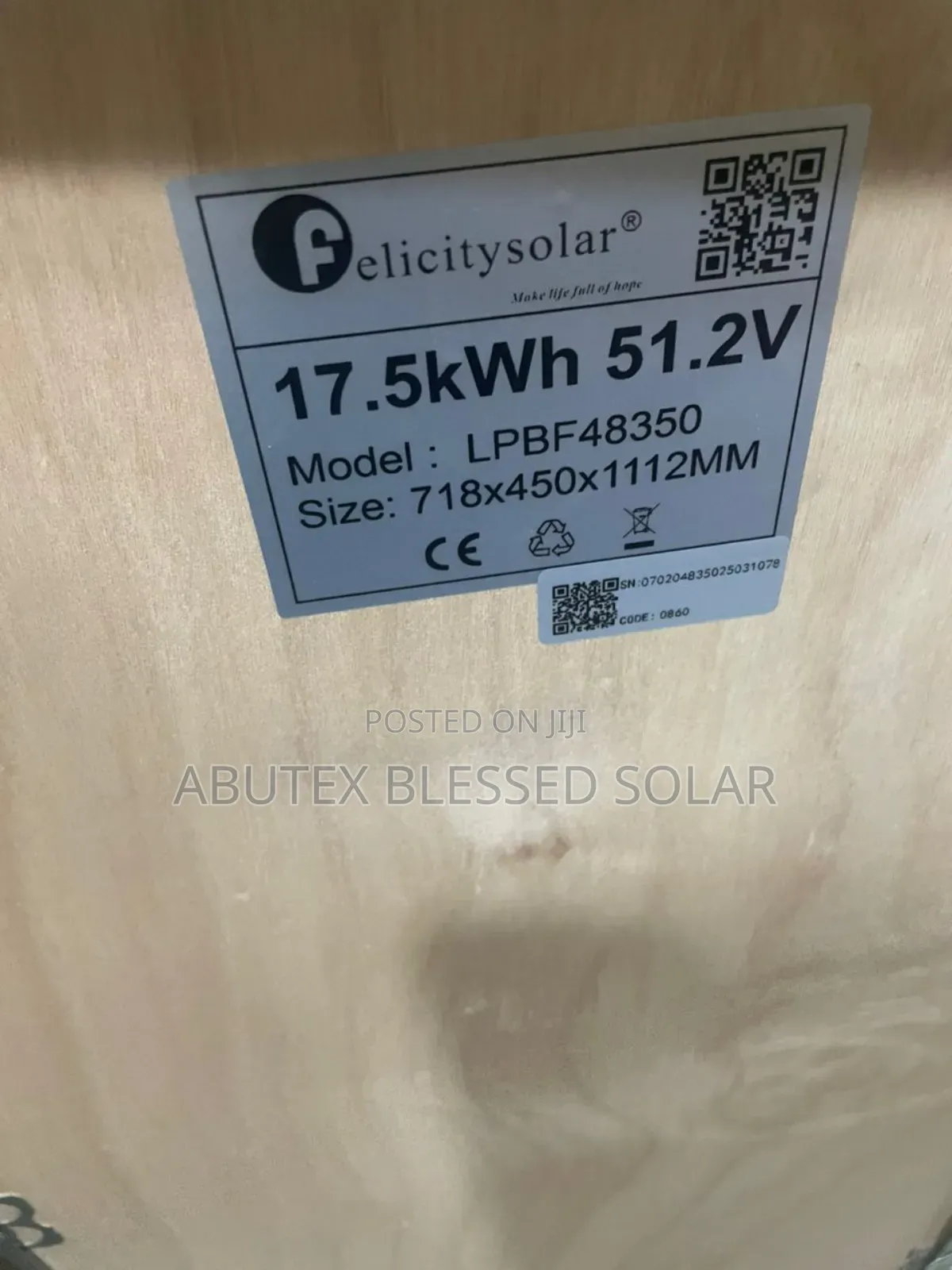 17.5kwh 51 2v Felicity Lithium Ion Battery