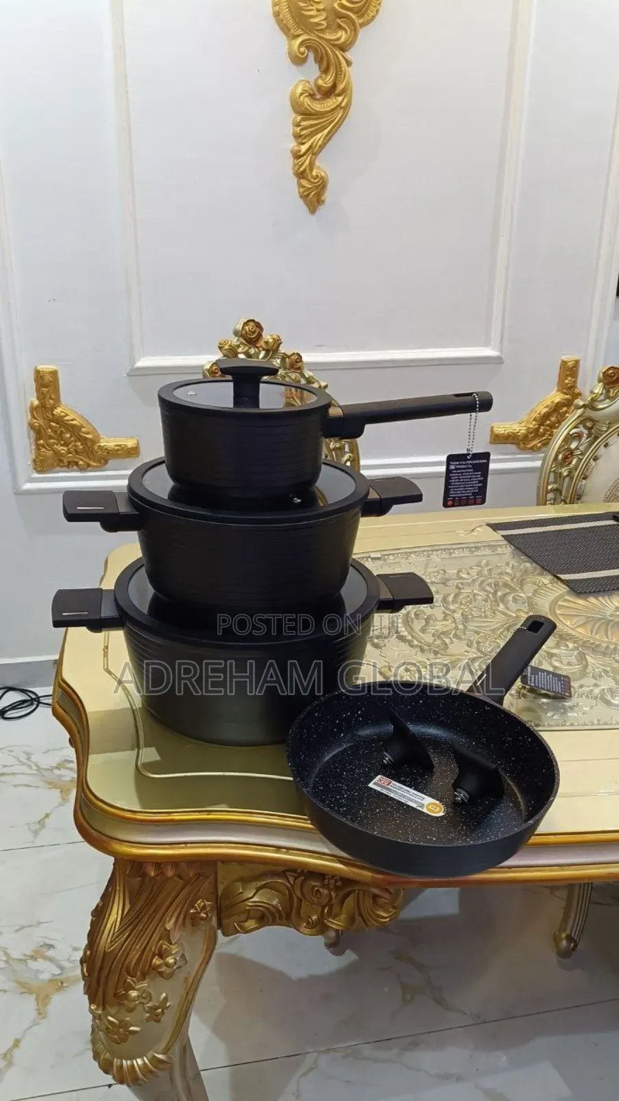 9 Pc's Ucc Life F0509 Granite Coating Pot Sizes28,24,16,24cm