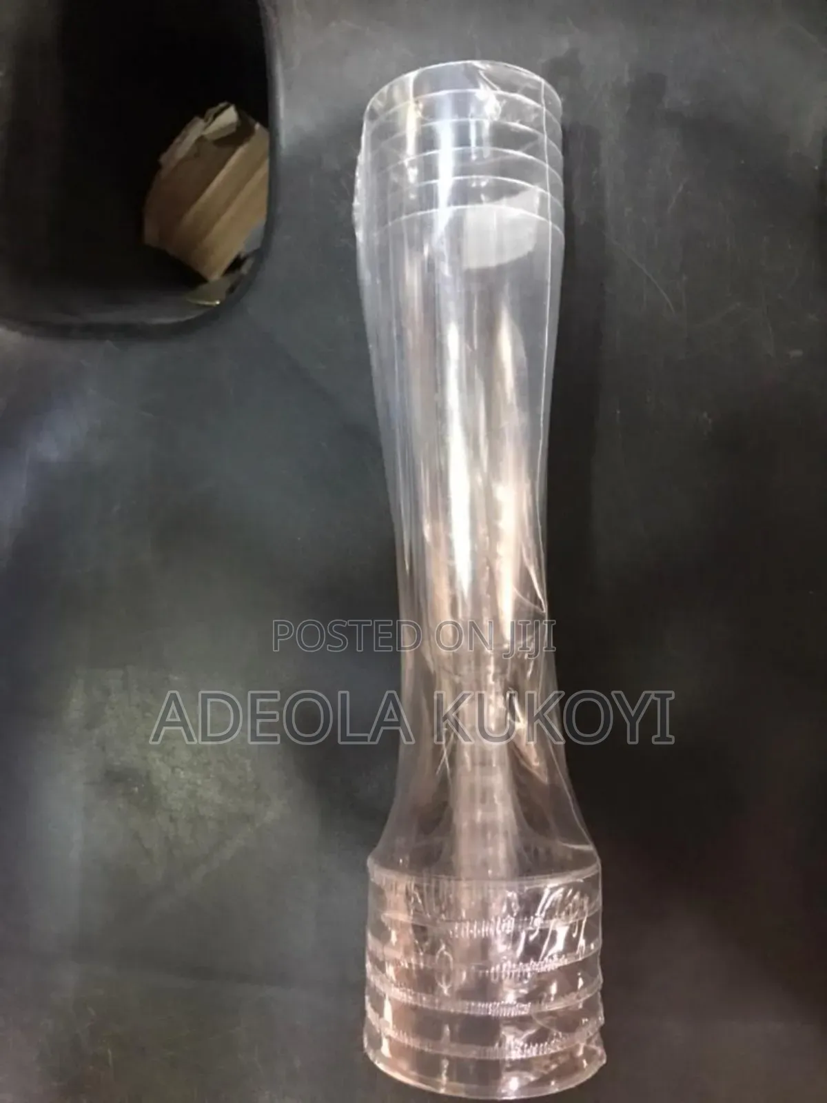 Champagne Flutes Disposable Fancy Acrylic Cup- 12pcs