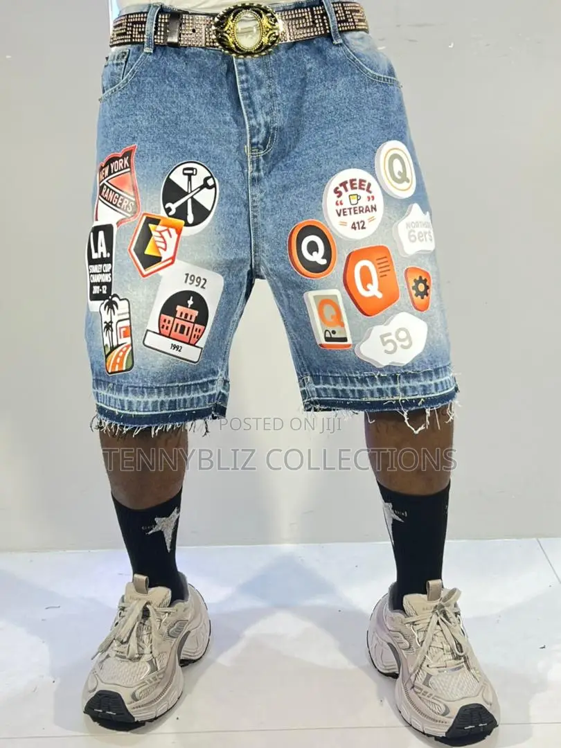 Wizkid-Inspired Most Wanted Luxury Quality Jeans Short