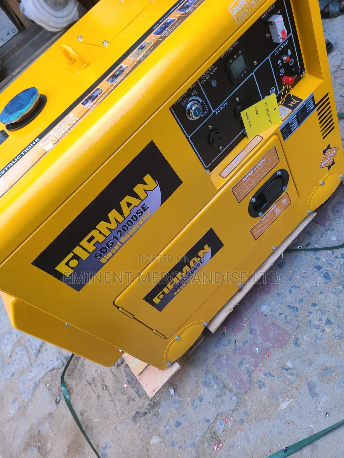 12kva Yellow Big Firman Soundproof