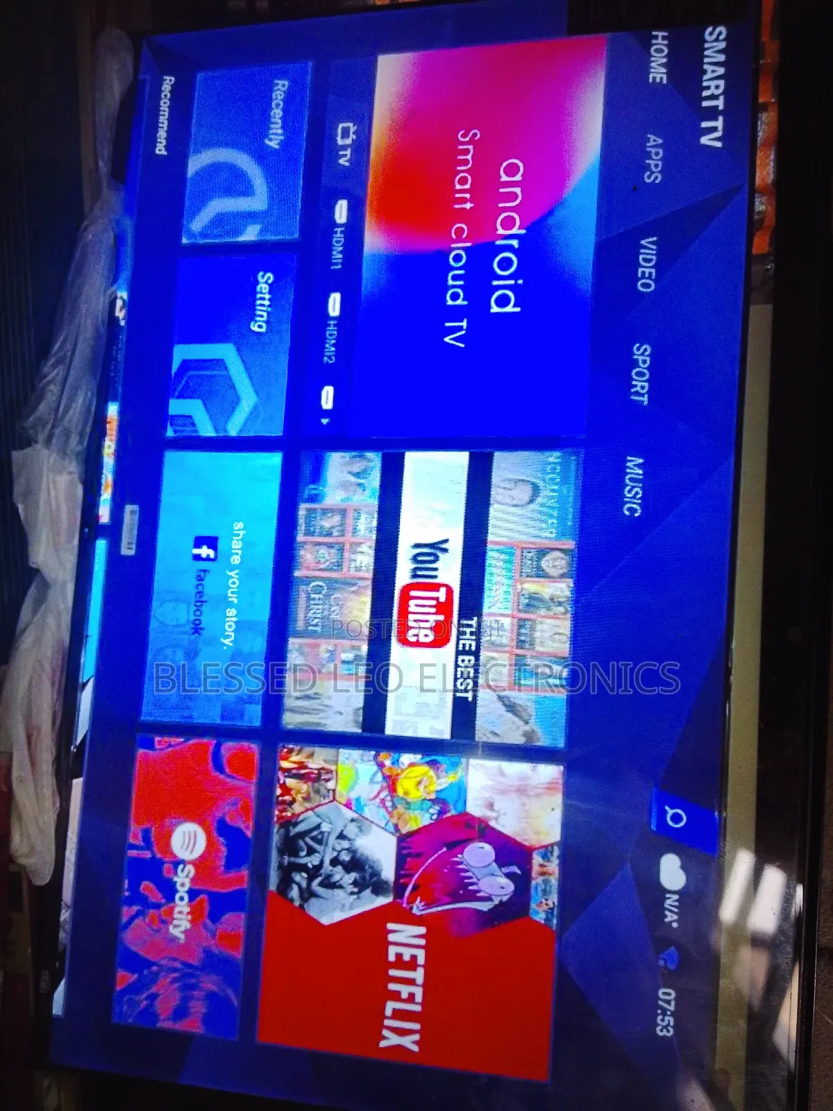 65 Inches With Unique and Sharp Building Showcase Tv