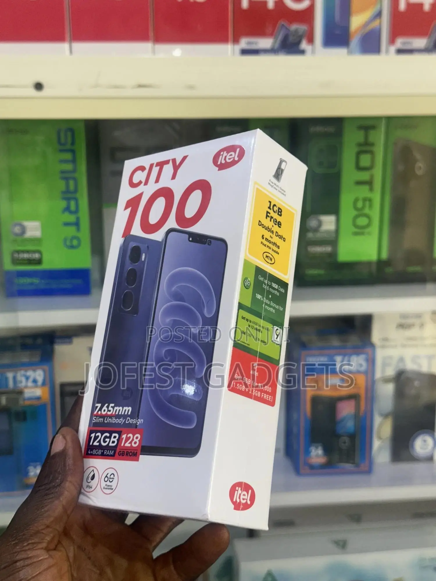 New Itel City 100 128 GB Black