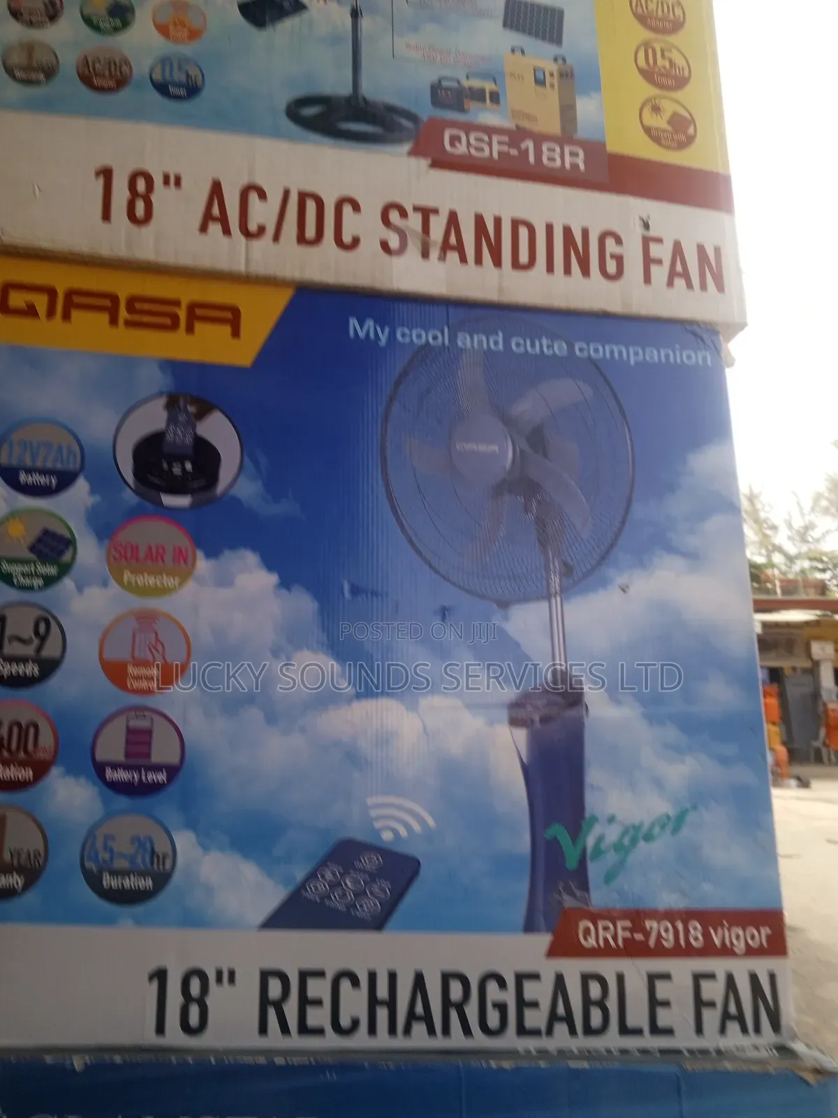 Gasa Rechargeable Fan 18"