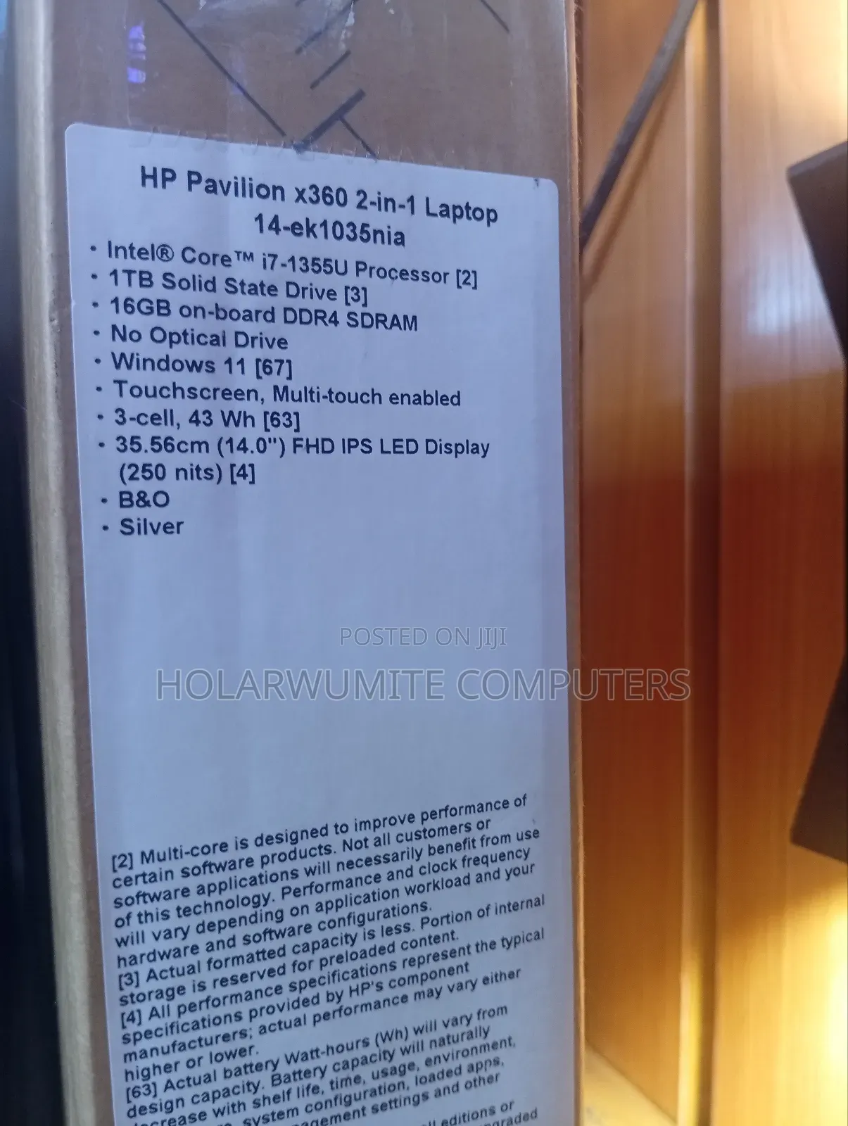New Laptop HP Pavilion X360 14 16GB Intel Core I7 SSD 1T