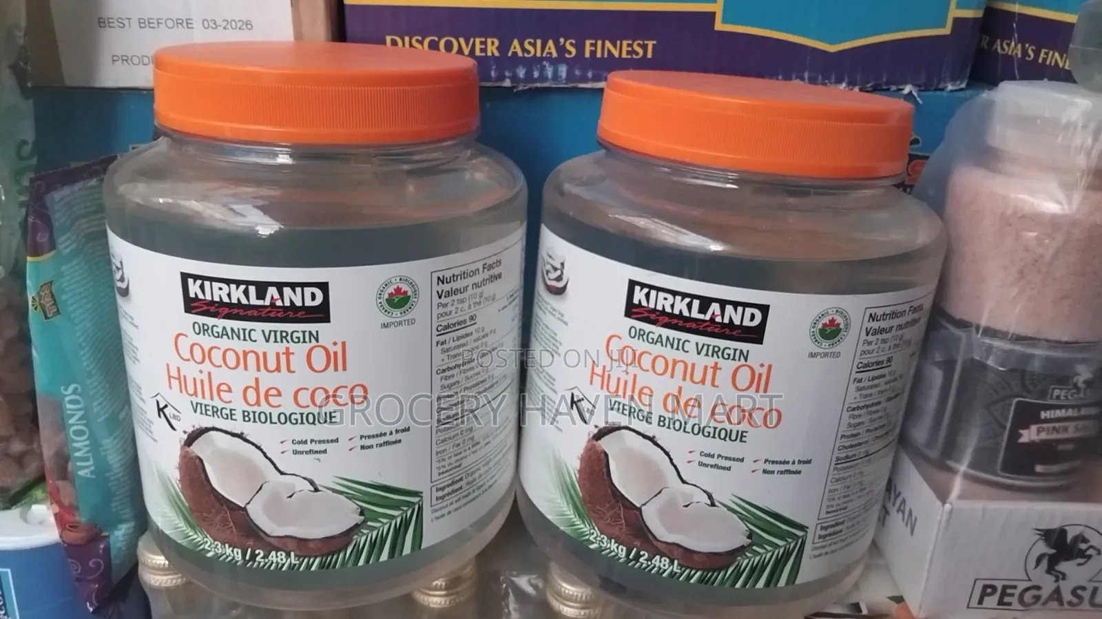 Kirkland Organic Virgin Coconut Oil 2.48 L