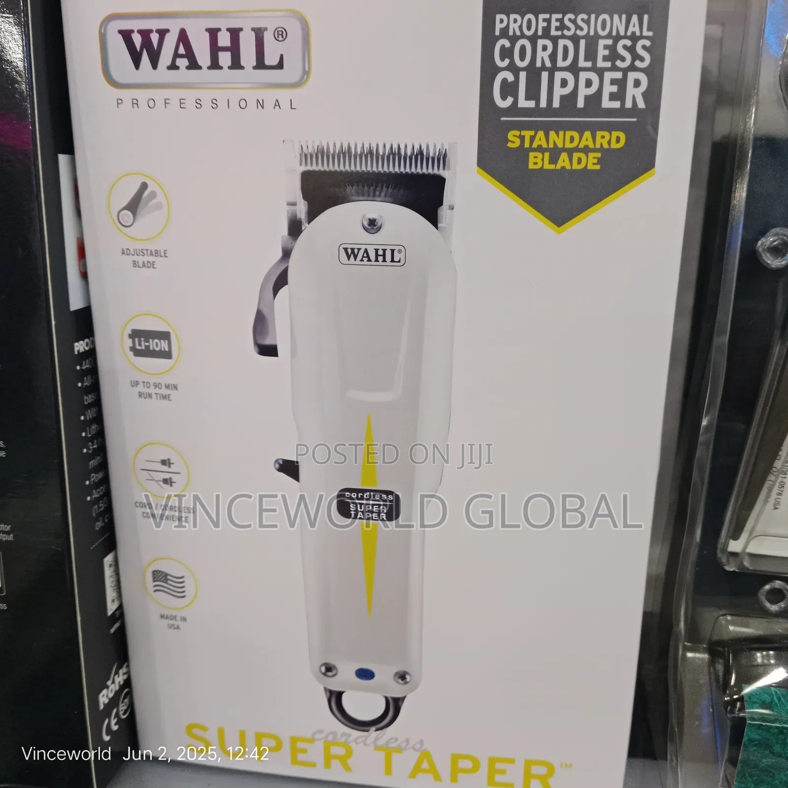 Professional Wahl Super Taper Cordless Clipper