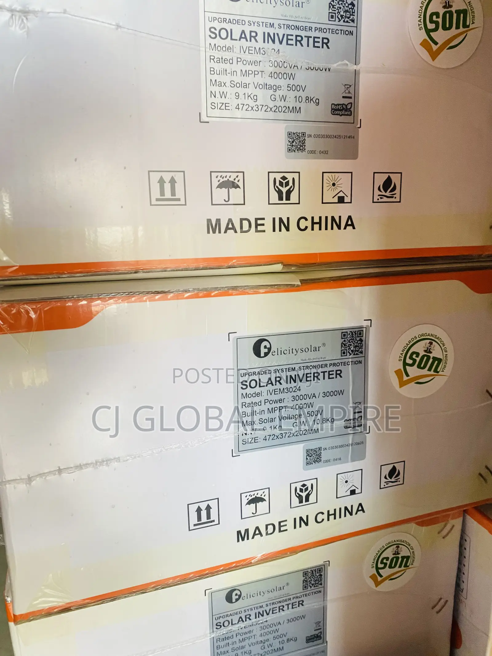 Felicity Hybrid Inverter 3kva 24v