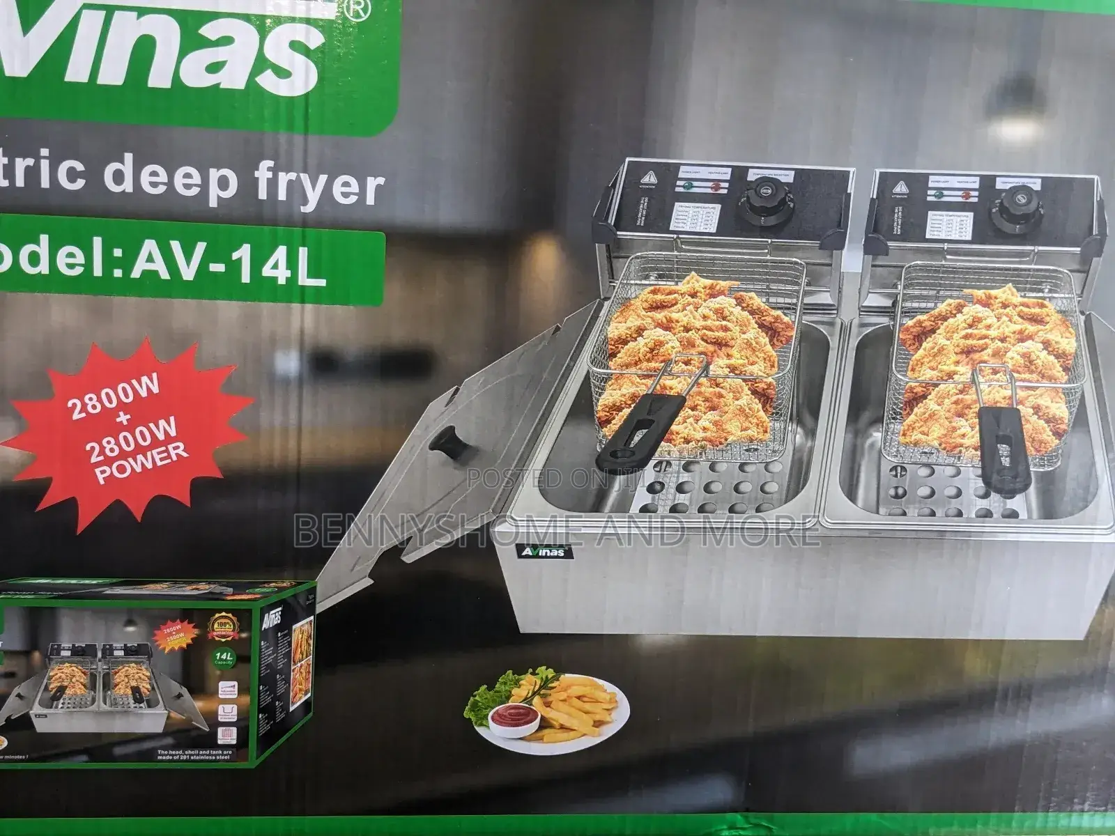 14l Avinas Electric Deep Fryer
