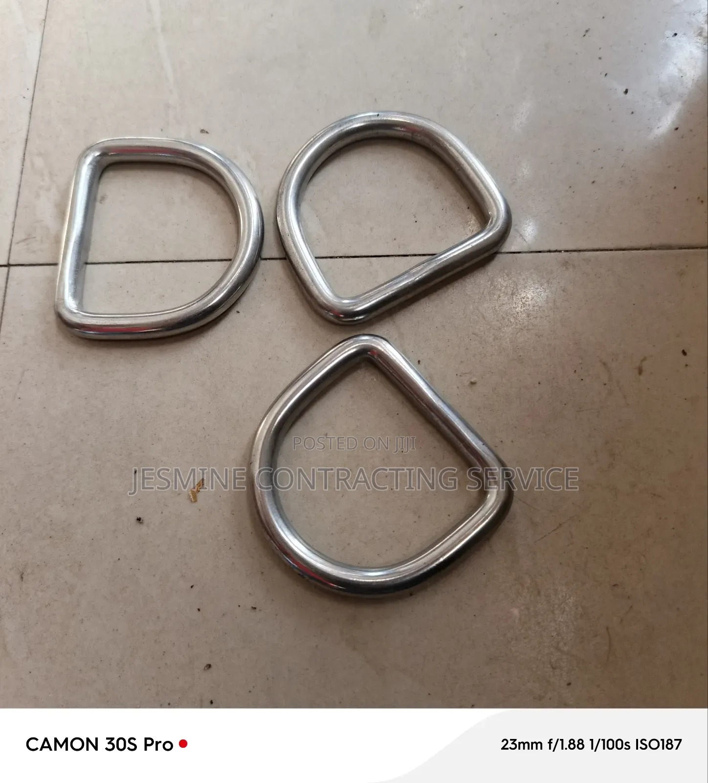 Stainless D Ring Thick