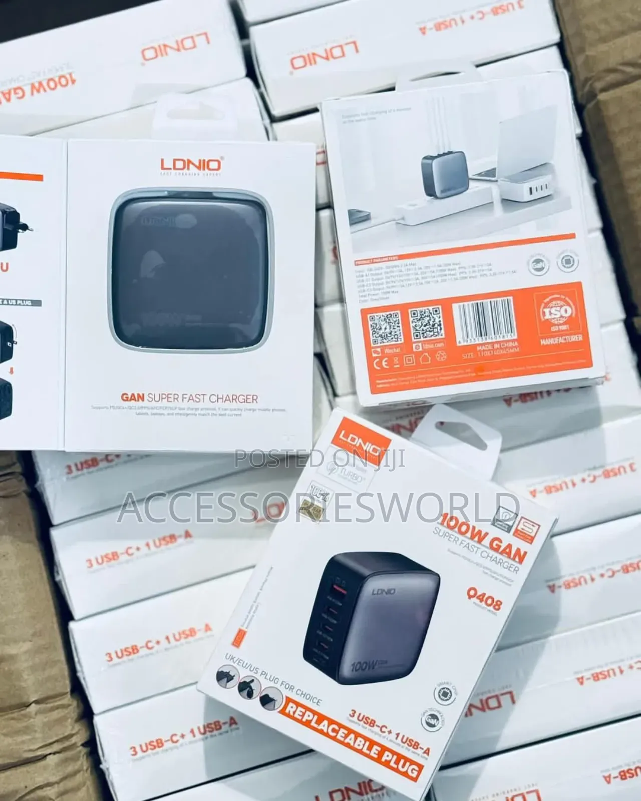 Ldnio Q408 100w 4-Port Usb Pd Gan Wall Charger