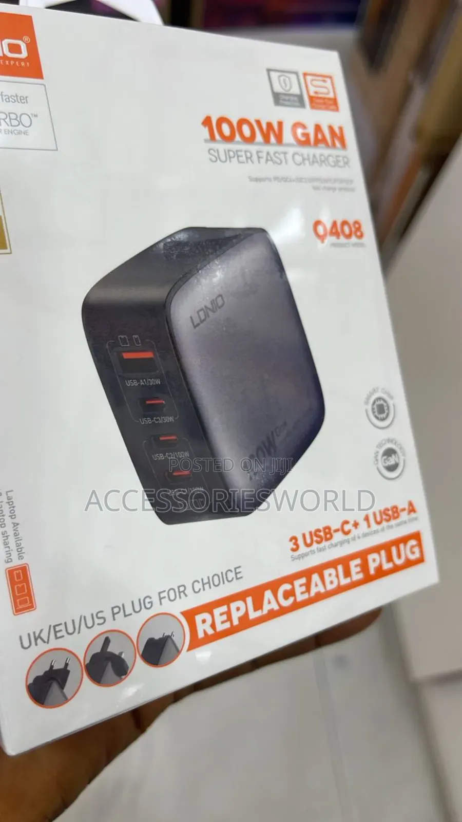 Ldnio Q408 100w 4-Port Usb Pd Gan Wall Charger