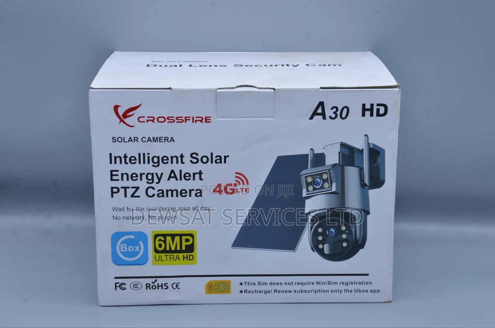 Crossfire A30 Hd Intelligent Solar Energy Alert PTZ Camera