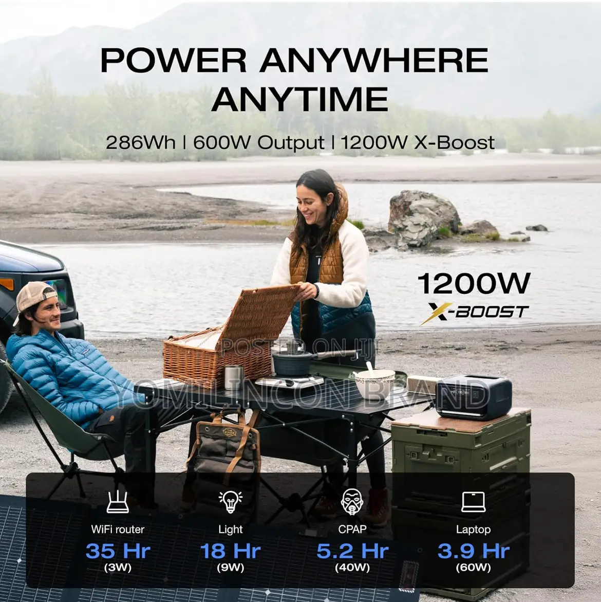 Ef Ecoflow Portable Power Station River 3 Plus, 286wh Lifepo