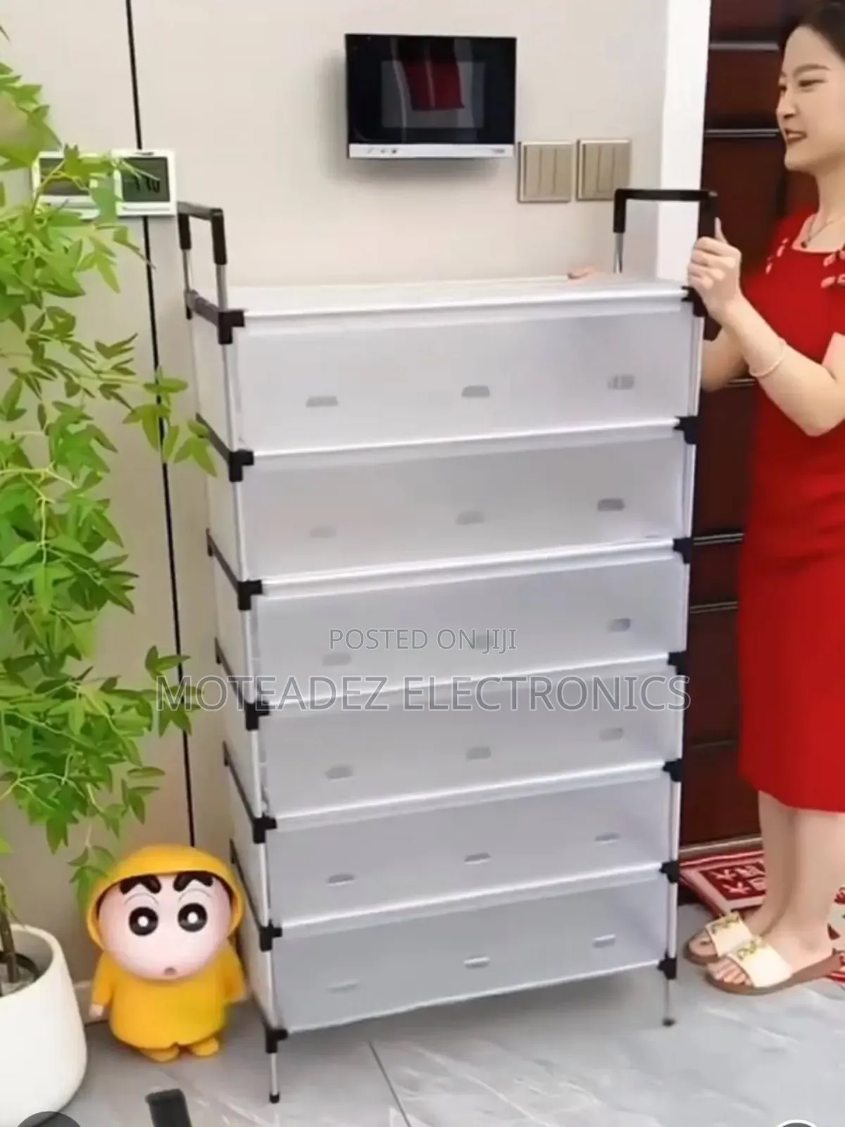 7 Layers High Quality Steel Dust Proof Shoe Rack Organiser