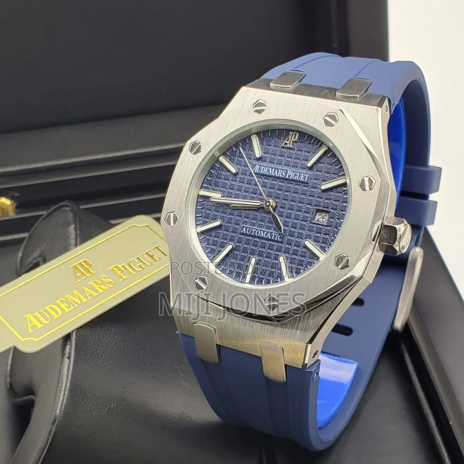 "Audemars Piguet Inspired Watch - Rubber Strap With Date,
