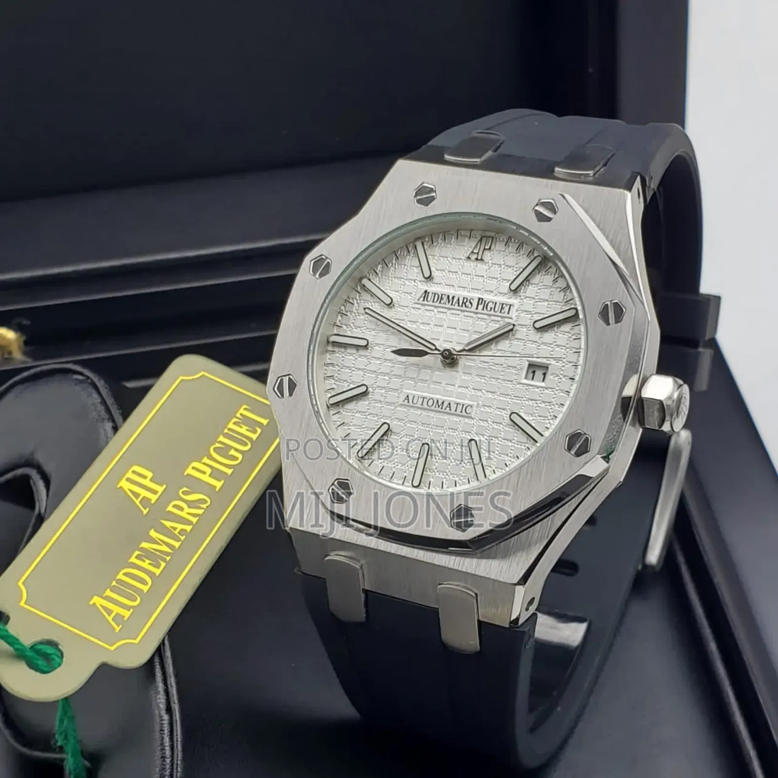 "Audemars Piguet Inspired Watch - Rubber Strap With Date,