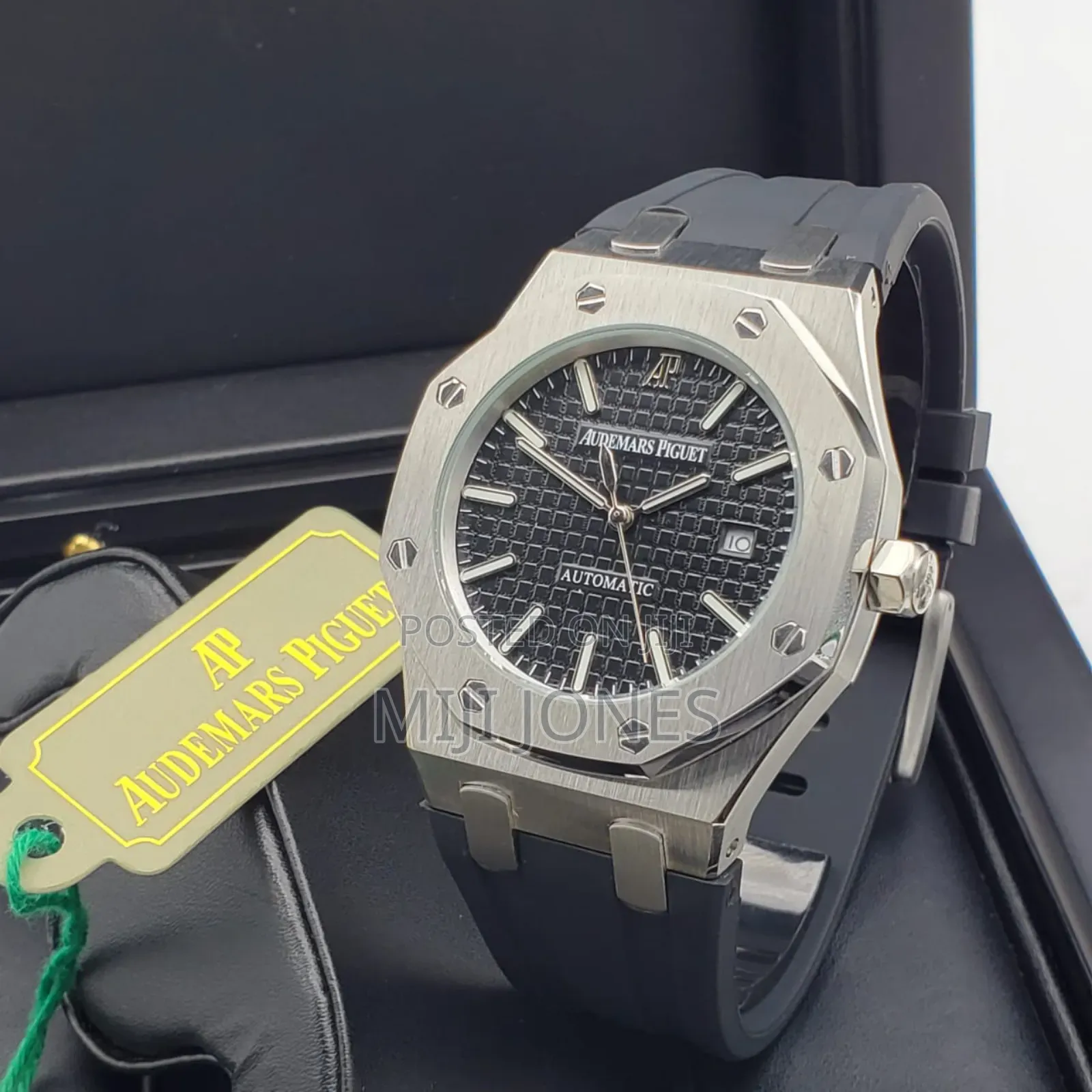 "Audemars Piguet Inspired Watch - Rubber Strap With Date,