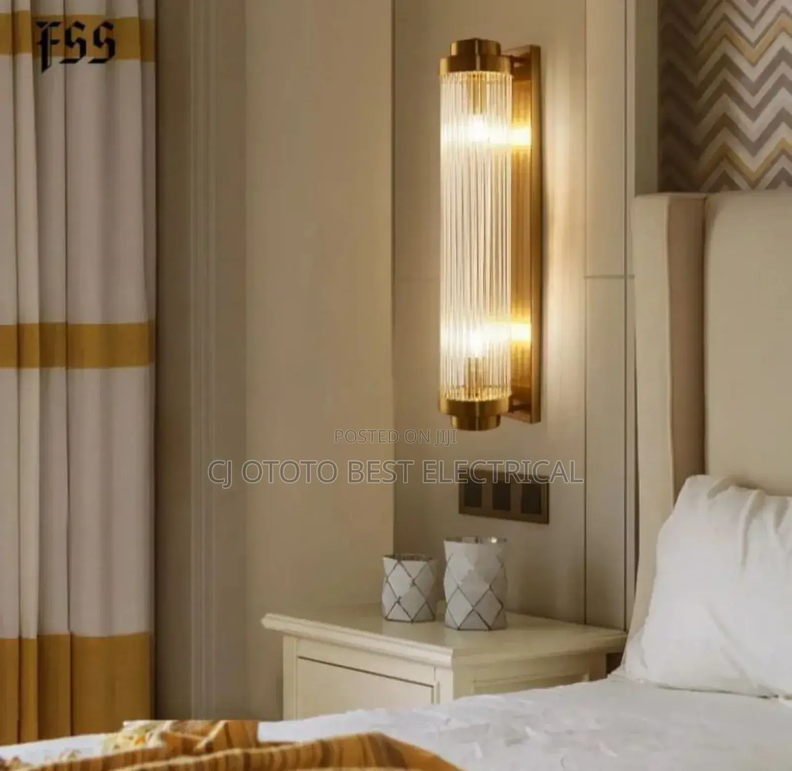 Wall Grass Lamps, Black and Gold Body Available