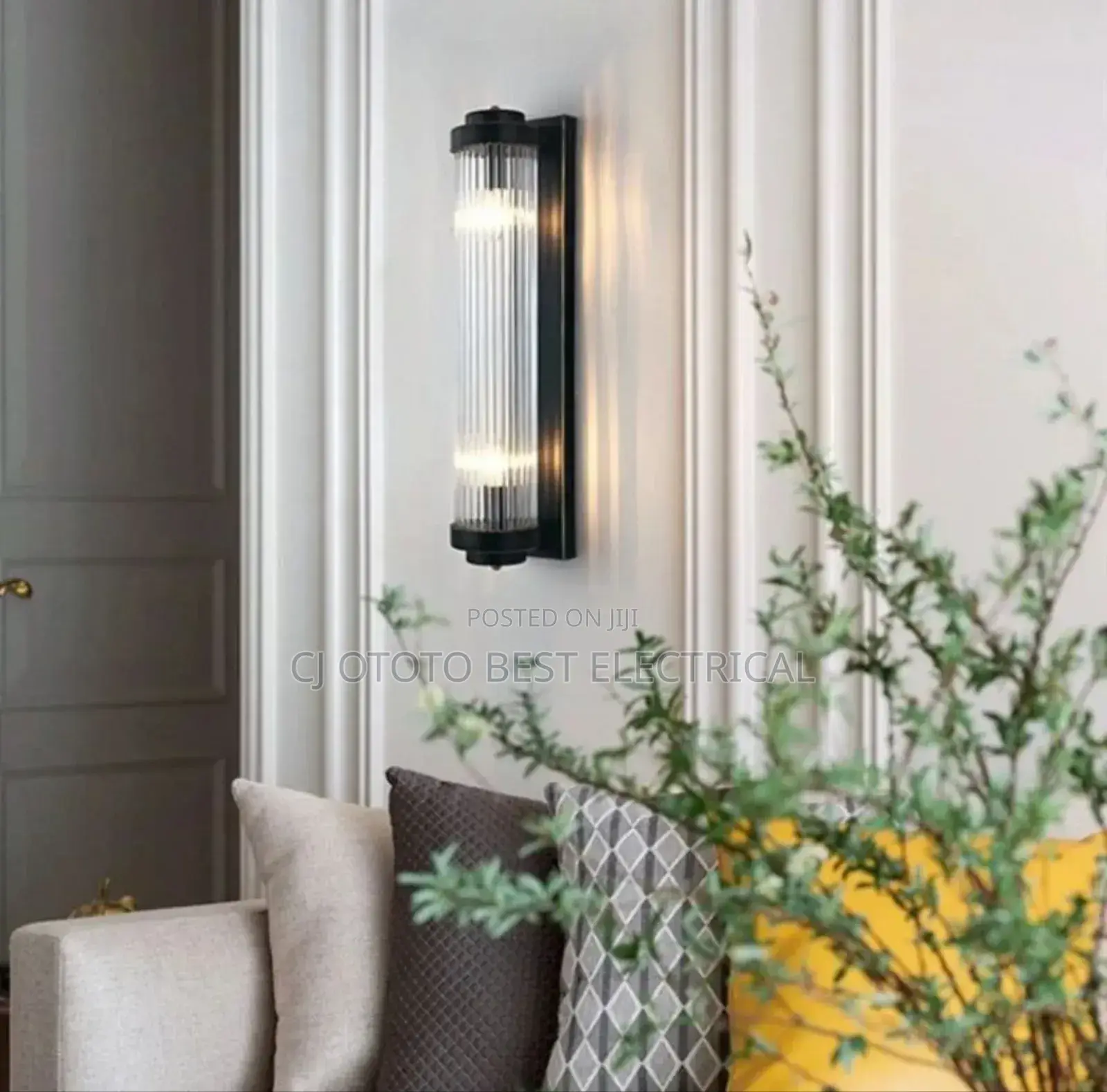 Wall Grass Lamps, Black and Gold Body Available