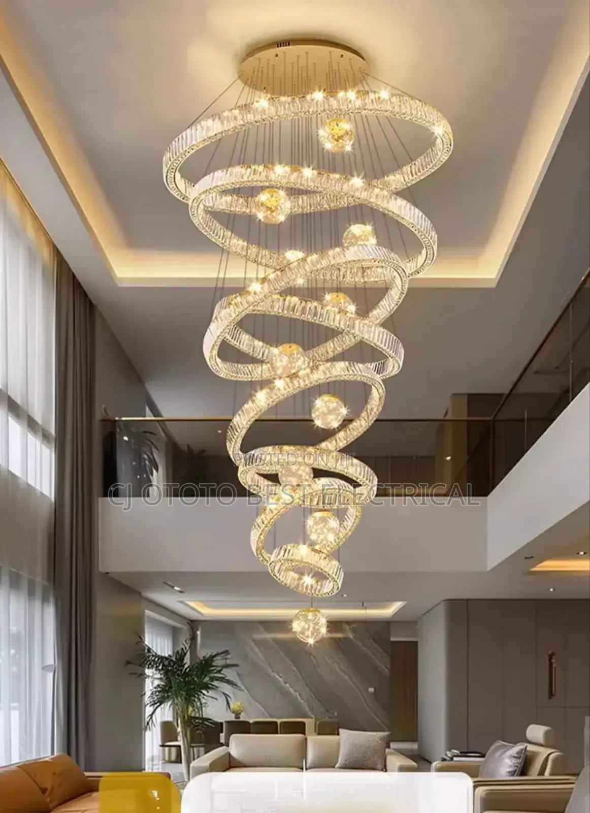 Full Crystal Open Void Staircase Or Parlor, Available Now